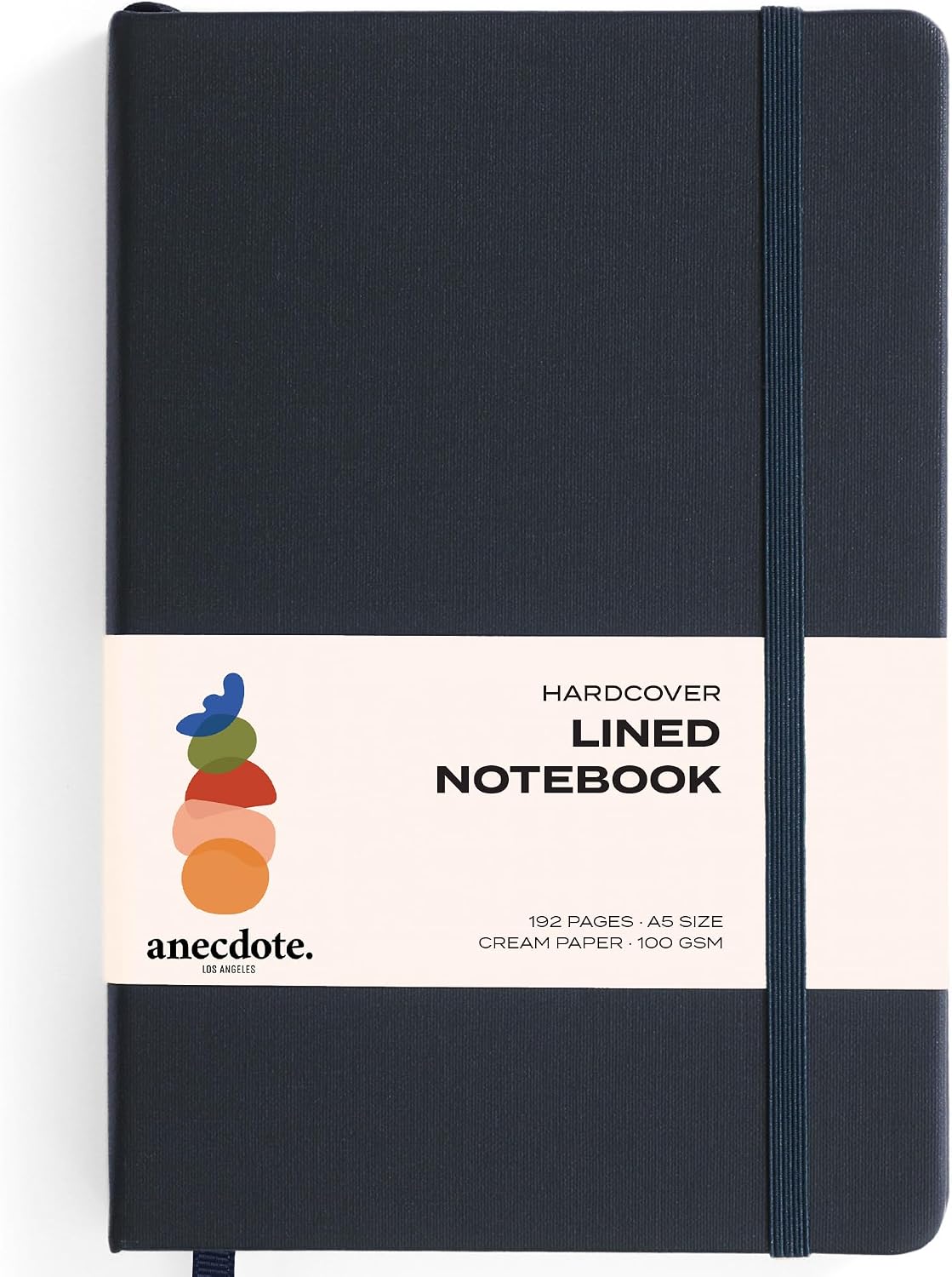 Detalle de ANECDOTE ANJR A5 Ruled Journal, 192 Pages, 100 GSM Paper, Ink Blue Hardcover