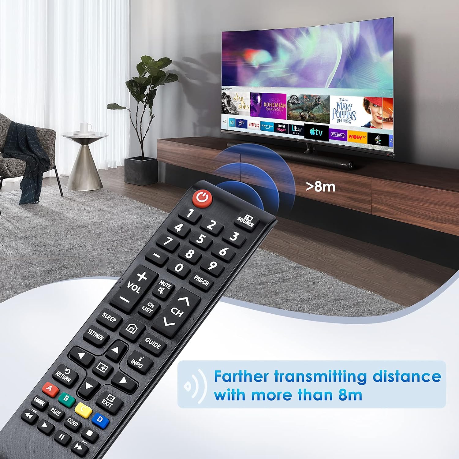 Detalle de Samsung TV replacement remote BN59-01301A