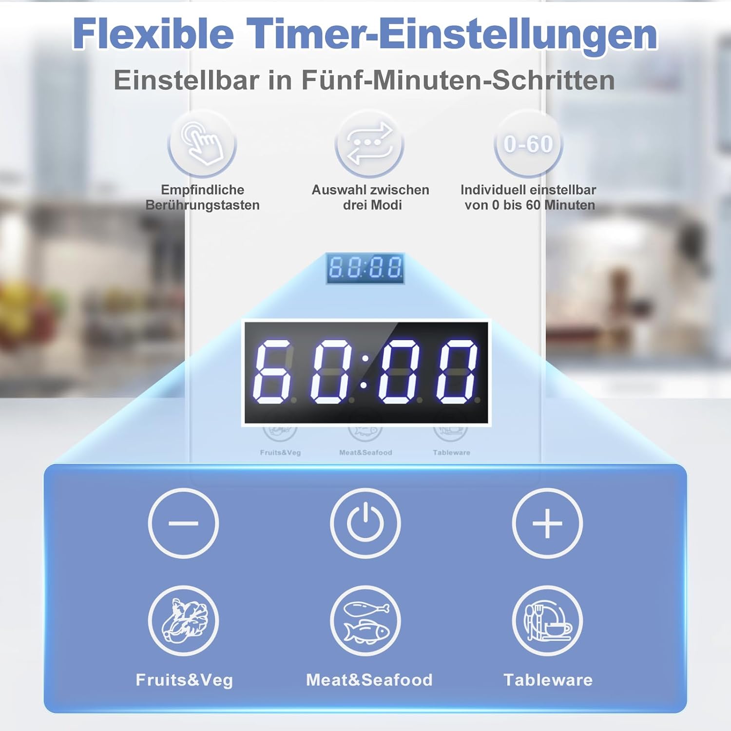 Thumbnail 4 de ICARE Ozongenerator für Wasser mit 1000 mg/h, 60-Minuten-Timer und drei Modi