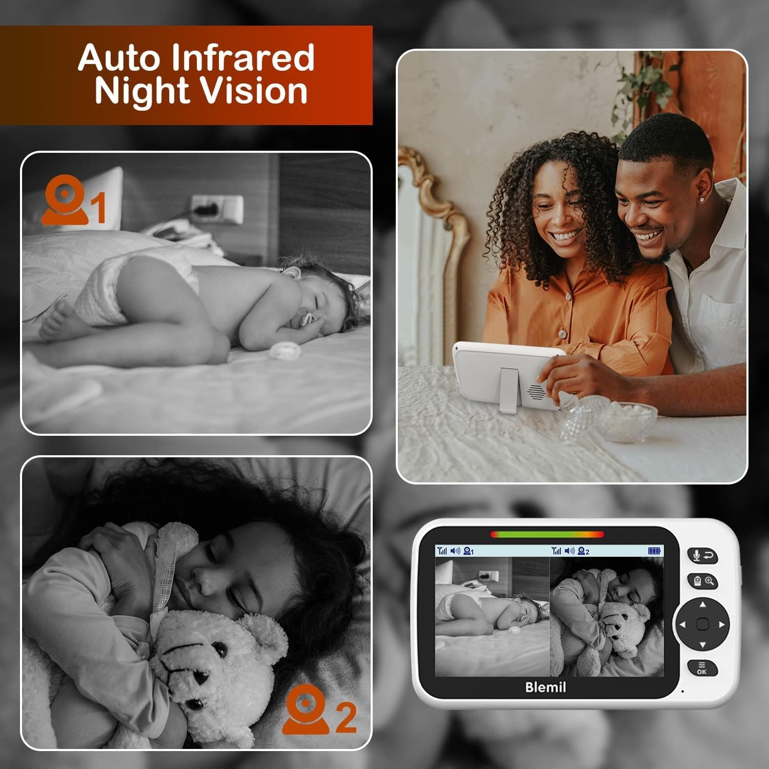Thumbnail 5 de Blemil Upgrade Baby Monitor 30‑hour battery 👶🏼