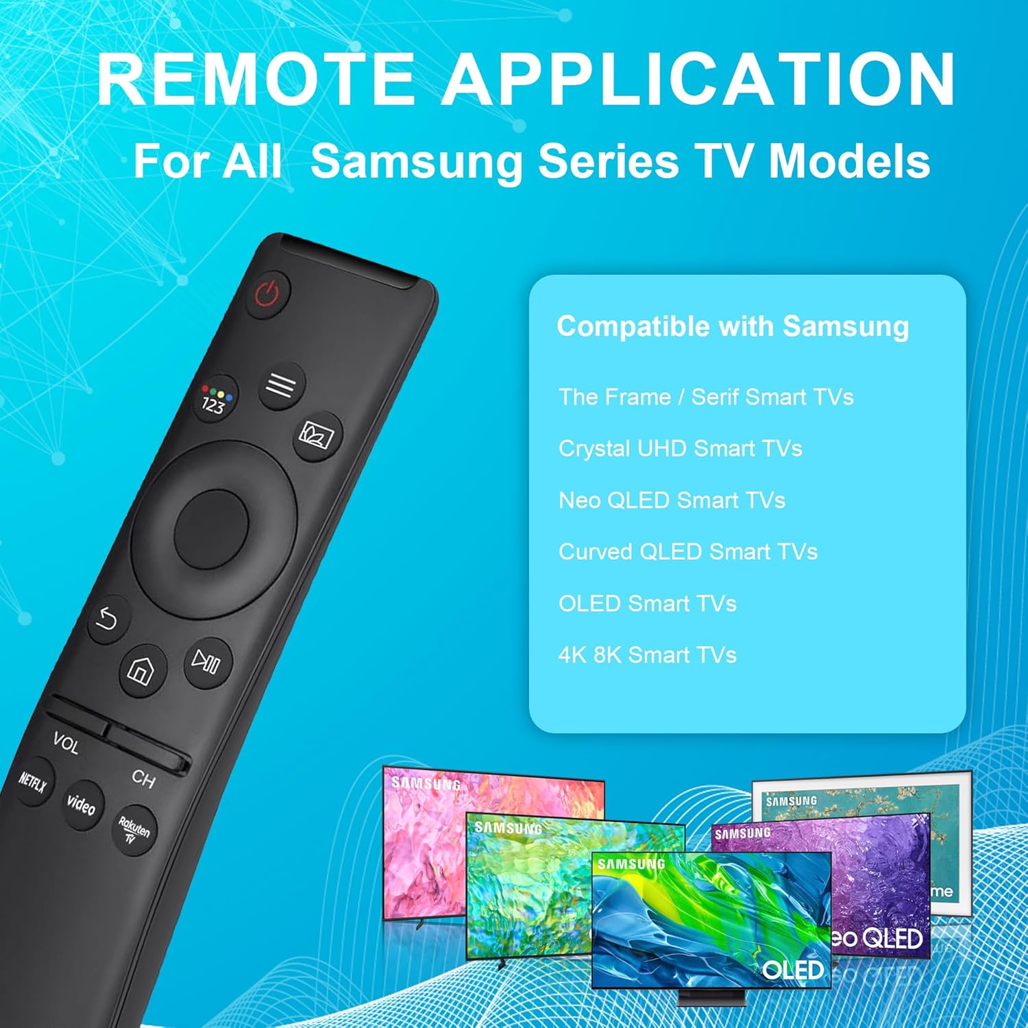 Thumbnail 1 de ZYK Pack of 2 Universal Samsung TV Remote