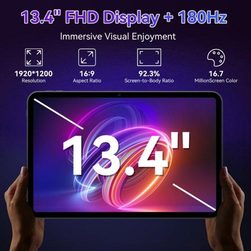 Thumbnail 2 de Tablet TABWEE T60 Pro 5G + WiFi 13,4" 8GB 256GB Negro: rendimiento y movilidad con IA