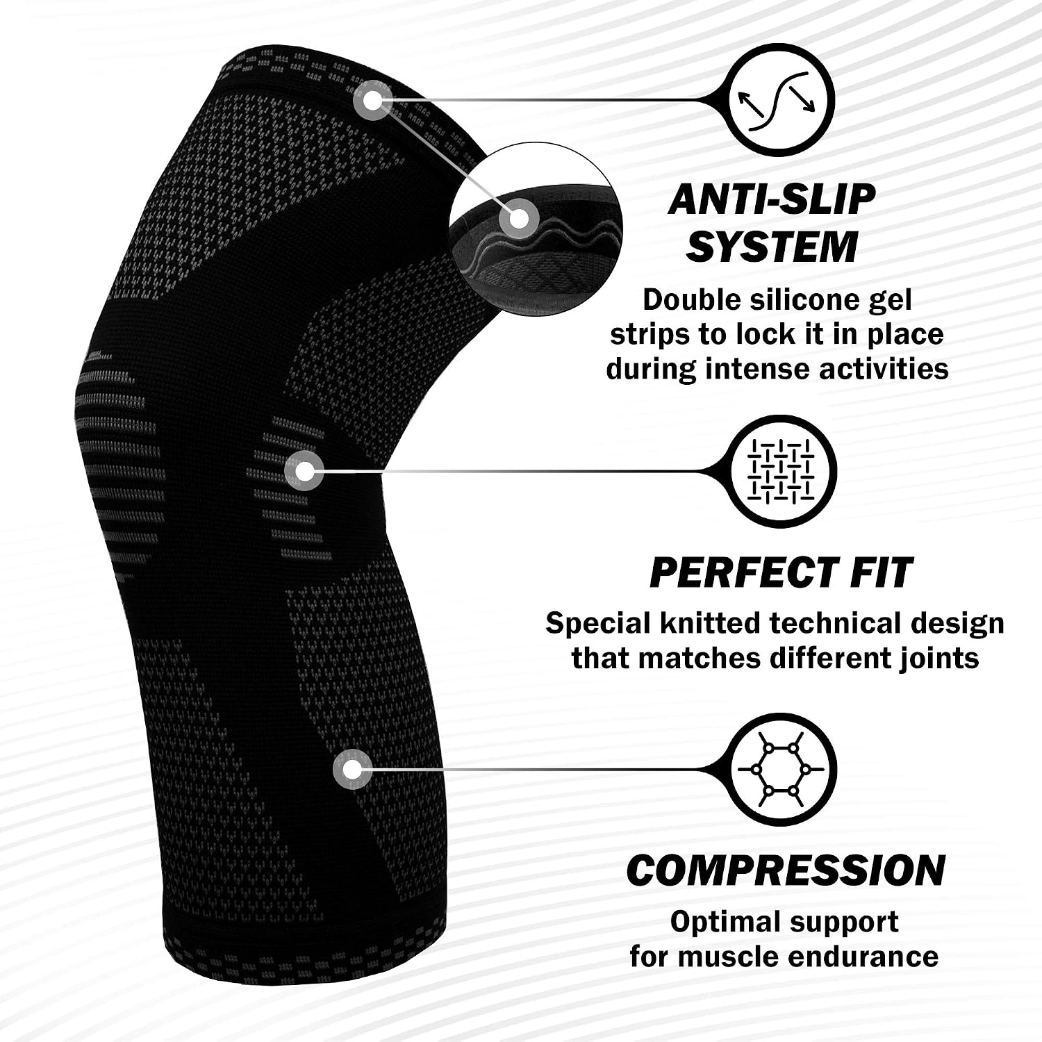 Thumbnail 6 de POWERLIX Leg Sleeve knee support for running