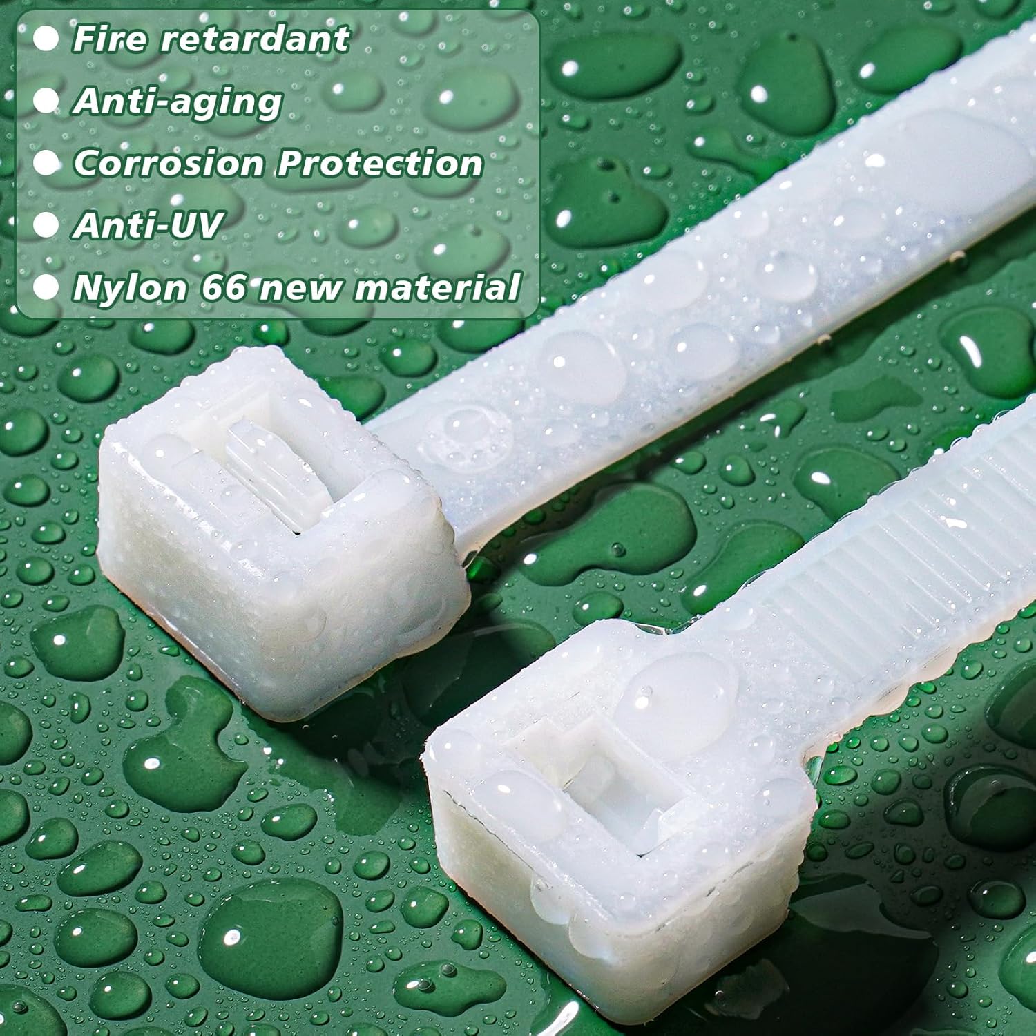 Thumbnail 4 de 100PCS Cable Ties Heavy Duty 600mm Long UV-Resistant Nylon 66 Tie Wraps