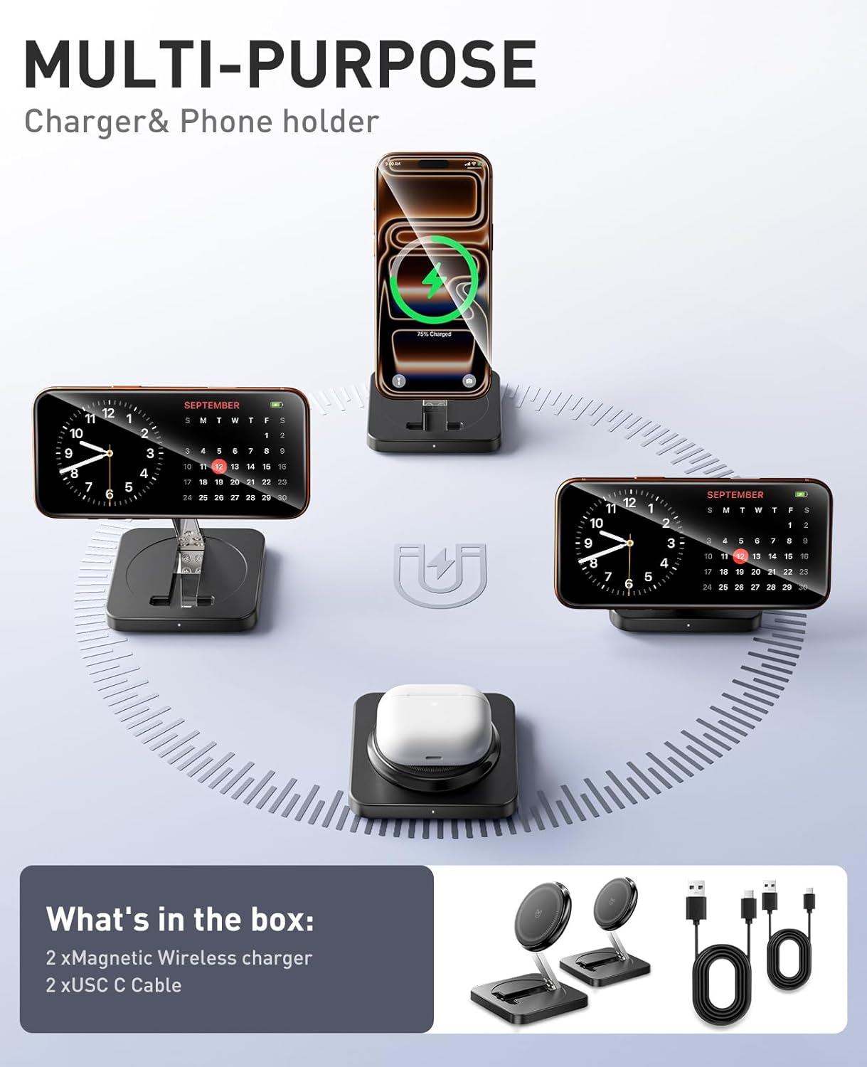 Thumbnail 4 de Magnetic Wireless Charger 2-Pack 15W