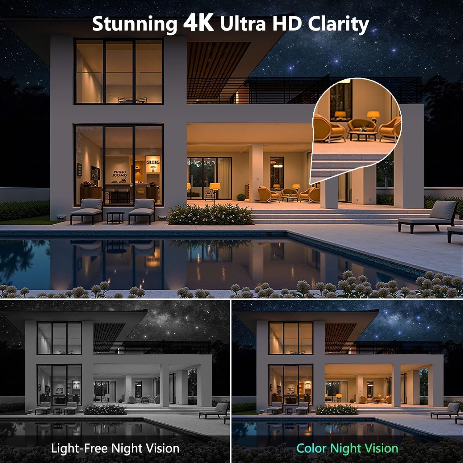 Thumbnail 5 de 4K Caméra de Surveillance WiFi Extérieure Sans Fil avec Panneau Solaire et Suivi 10X