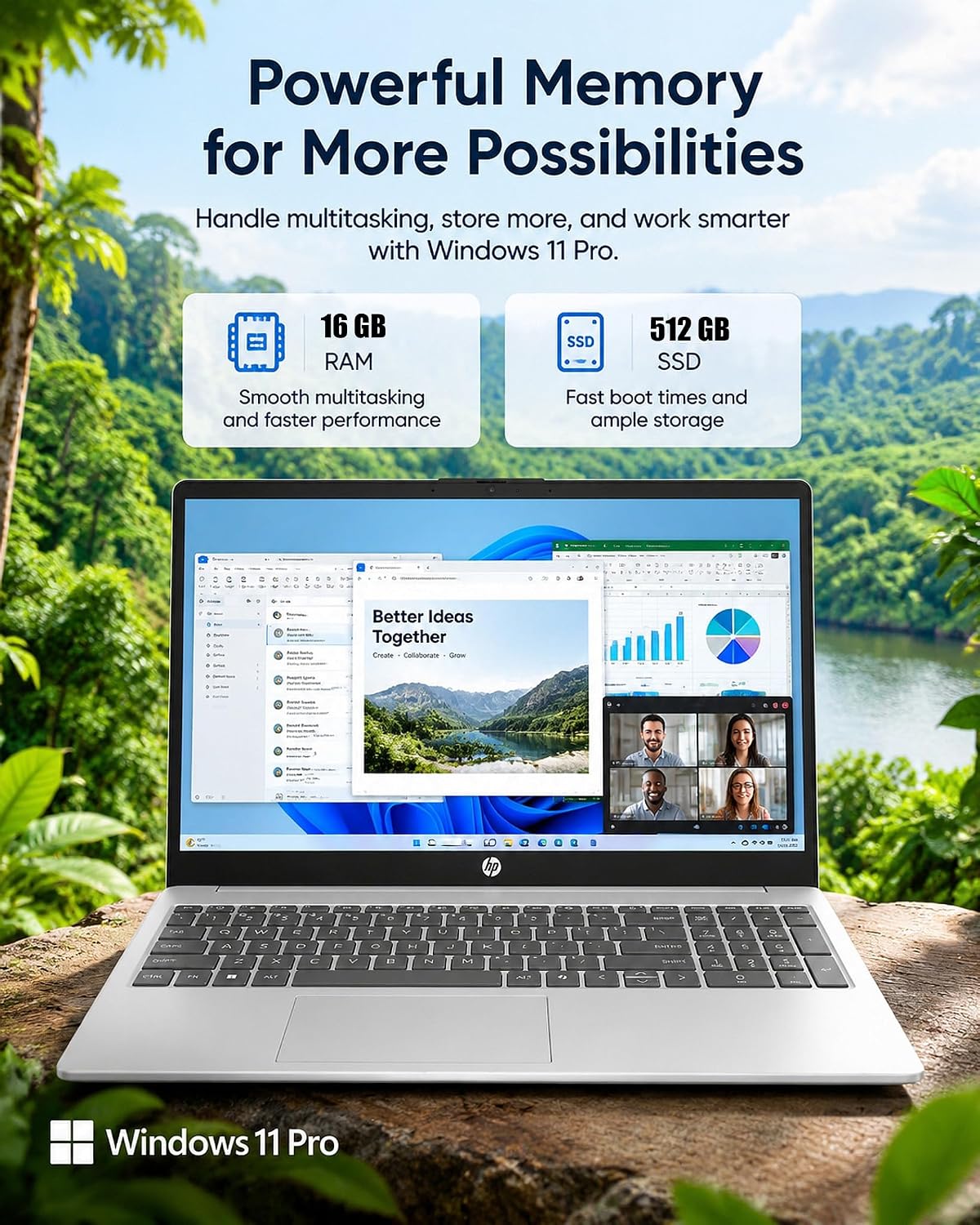 Detalle 2 de HP Touchscreen Laptop, 15.6-inch