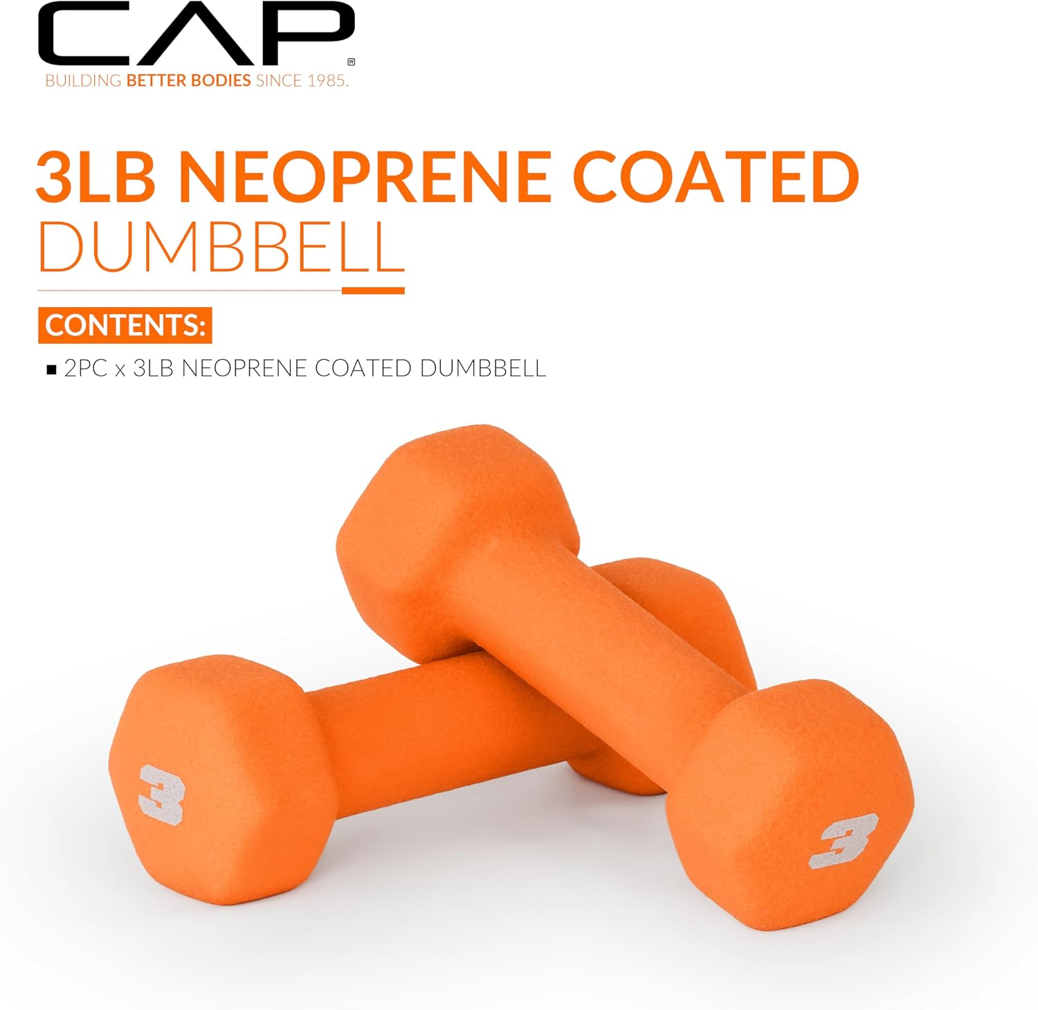 Detalle 2 de CAP Barbell Neoprene Dumbbells 2 lb pair ๐