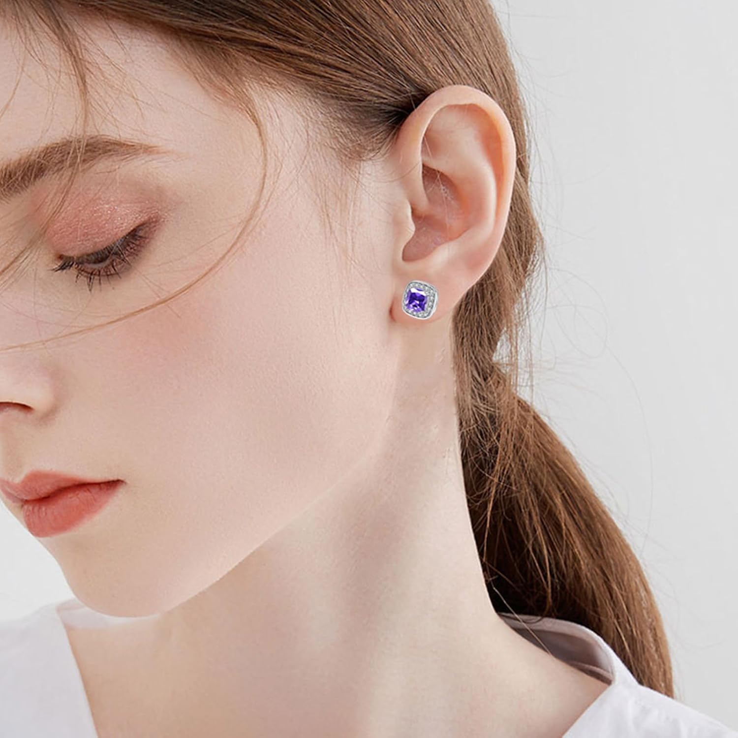 Detalle 2 de VONSSY Edelstein Ohrstecker 1,00 Karat