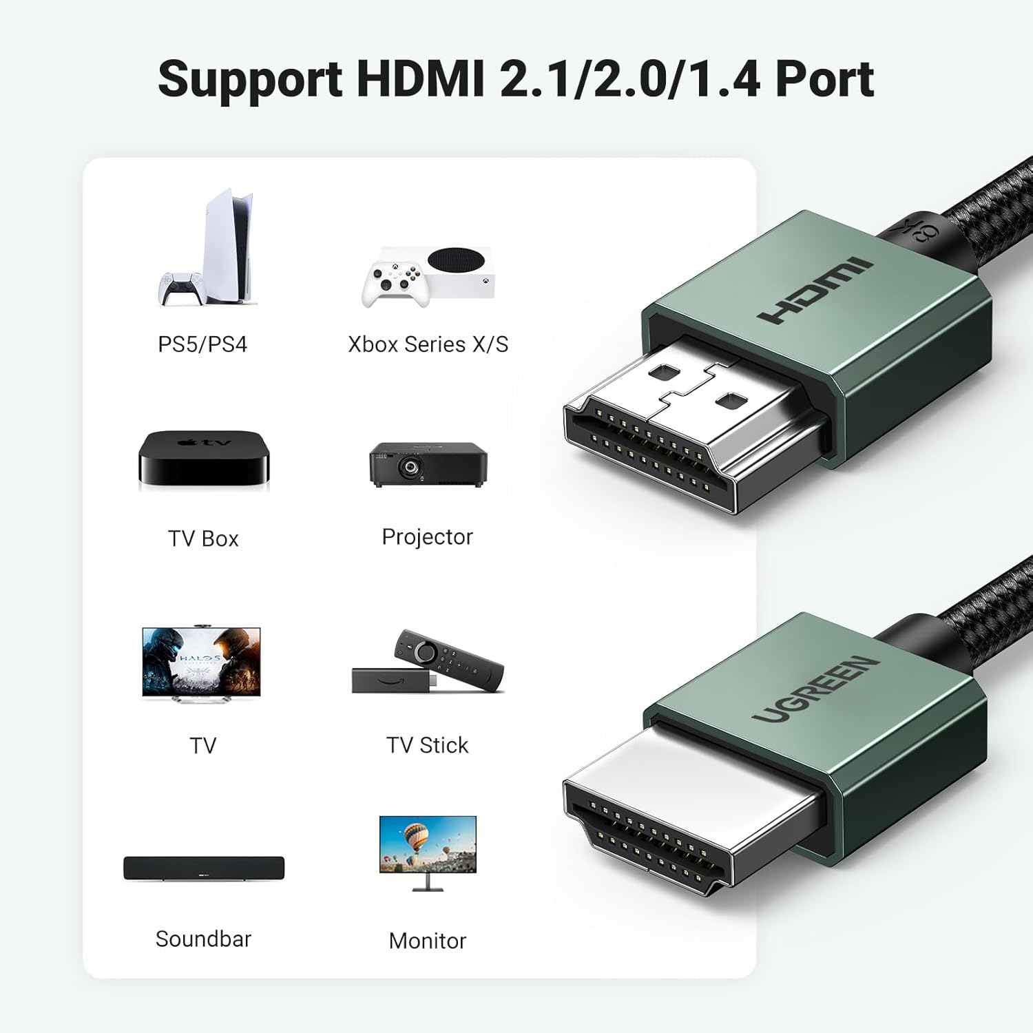 Thumbnail 6 de UGREEN HDMI 2.1 Cable 48Gbps 1M