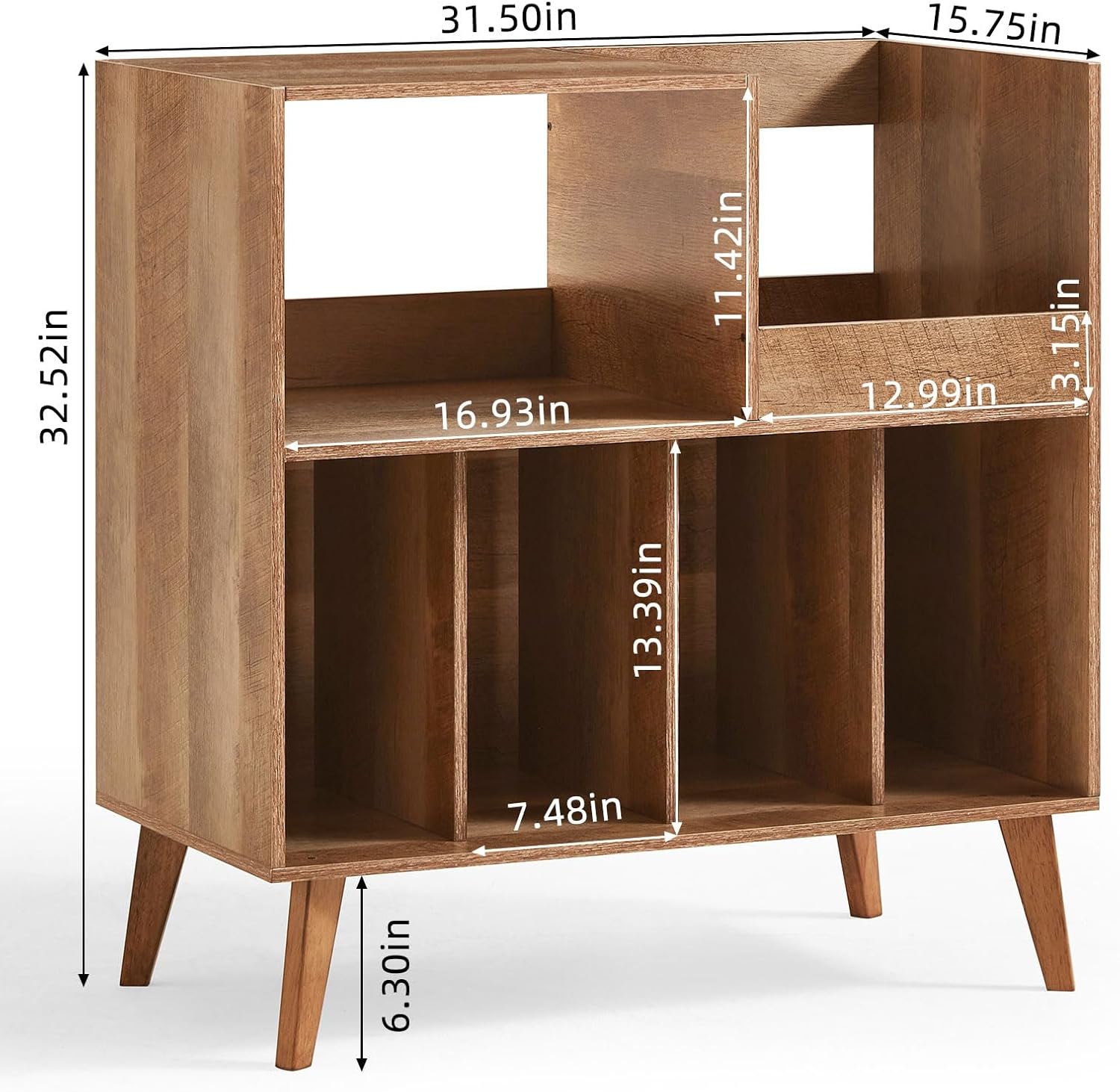 Thumbnail 1 de Large record stand with storage for 300 albums