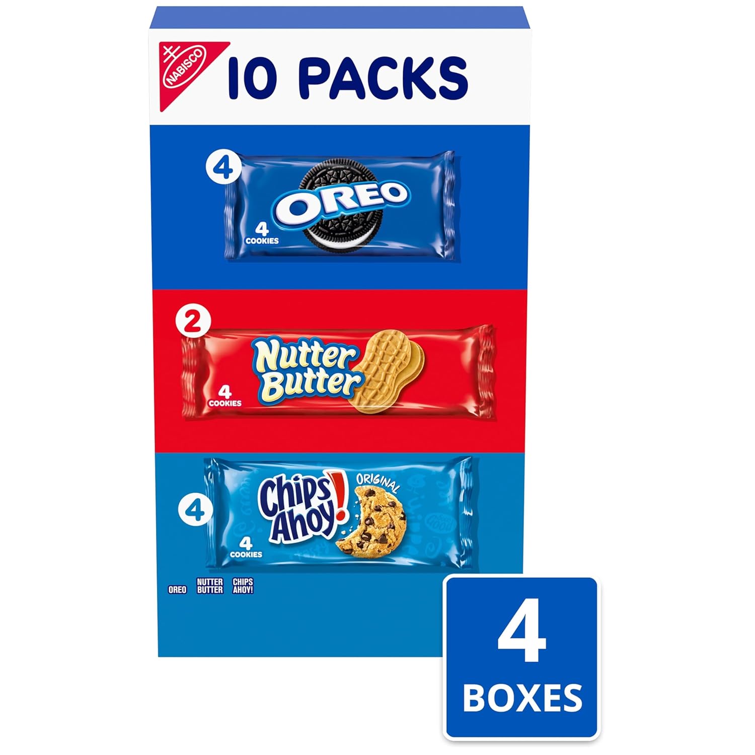 Detalle 2 de Nabisco Cookies Variety Pack, 40 Individually Wrapped 4-Cookie Packs