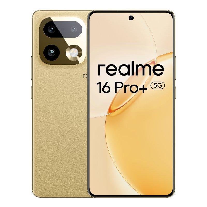 Detalle de Realme 16 Pro Plus 5G 12GB/512GB, 6.8" AMOLED, color Oro