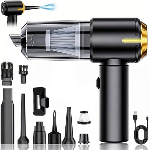 Detalle de SCOVEE Aspiradora de Mano 4 en 1: potencia sin cables para casa, coche y oficina