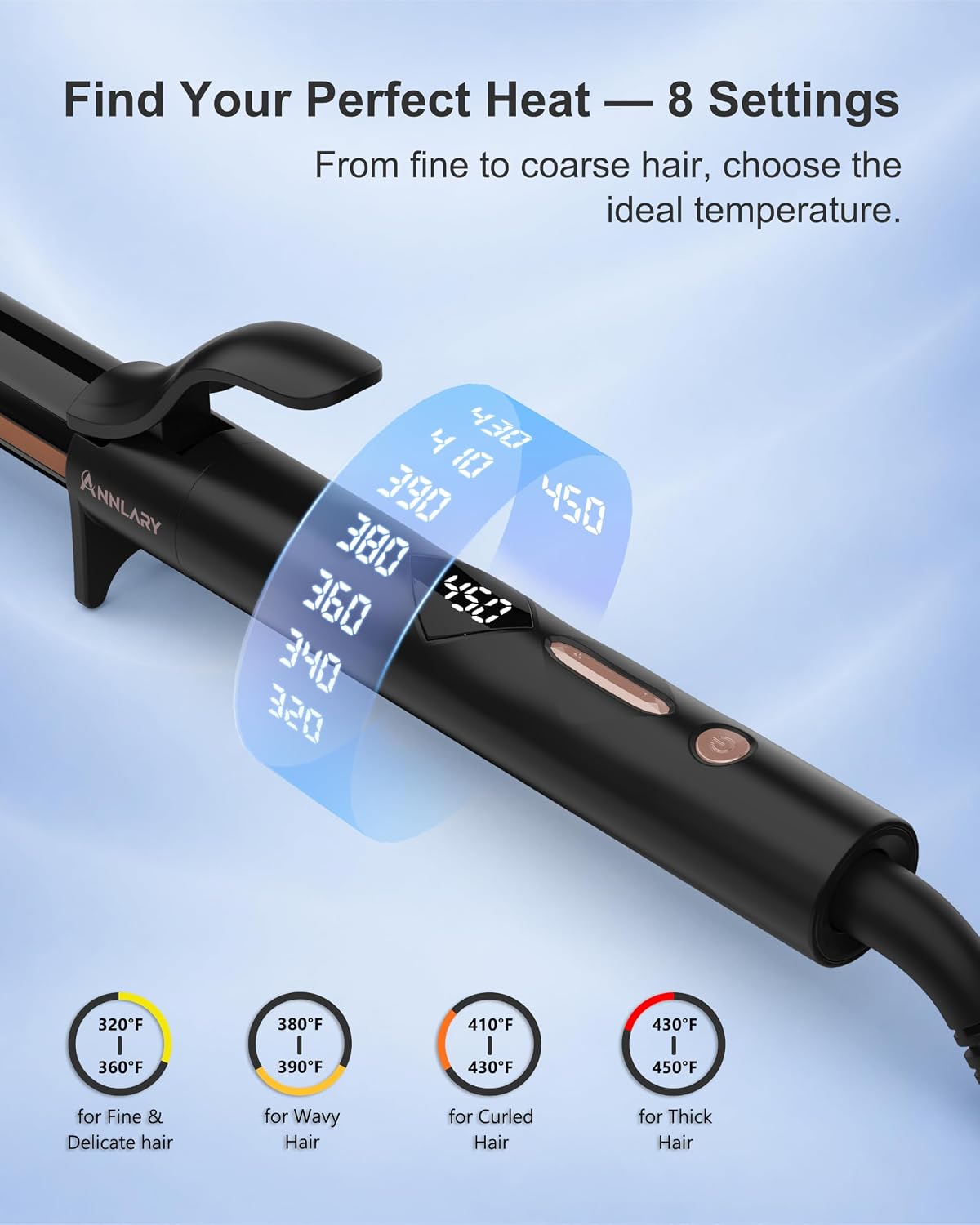 Detalle de ANNLARY 1-Inch Curling Iron