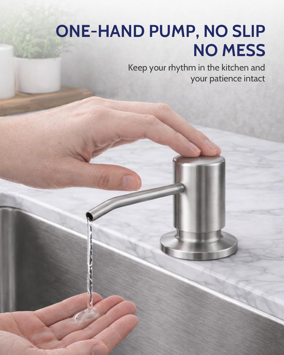 Detalle 2 de LUFEIDRA Kitchen Faucet, Brushed Nickel