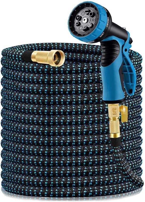 Detalle de Vorey 100FT Expandable Garden Hose with 9-Pattern Nozzle