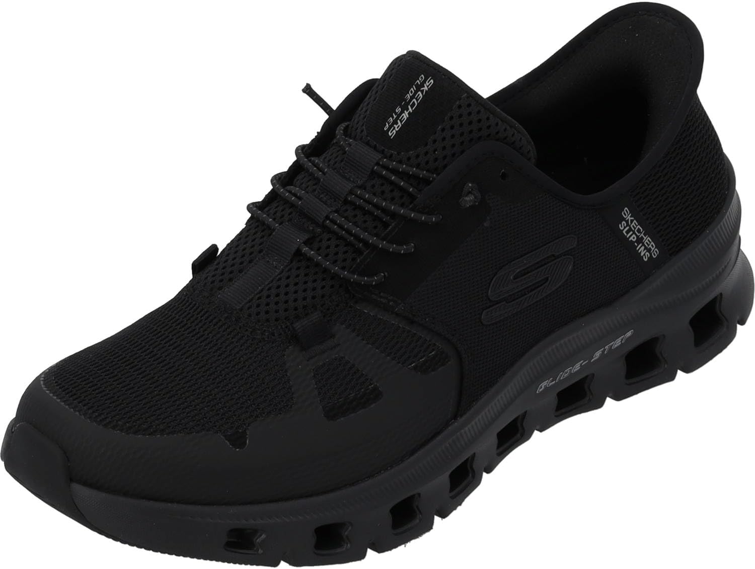 Skechers Herren Glide-Step Pro Turnschuhe – Black Mesh/Hotmelt, 43 EU