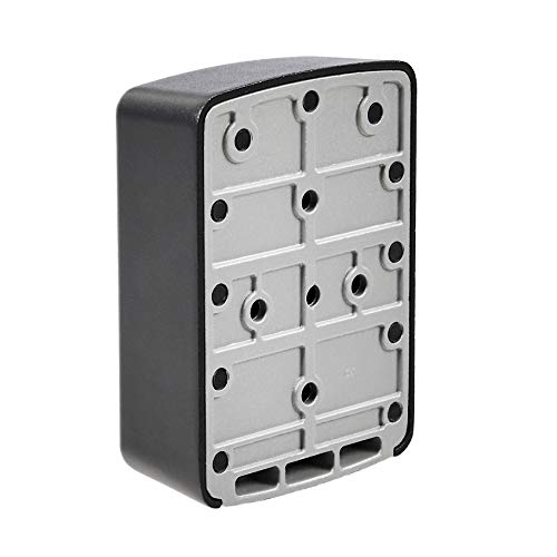 Detalle de Amazon Basics Boîtier mural range-clé à combinaison 4 chiffres – Noir, 8,6 x 12 x 3,5 cm