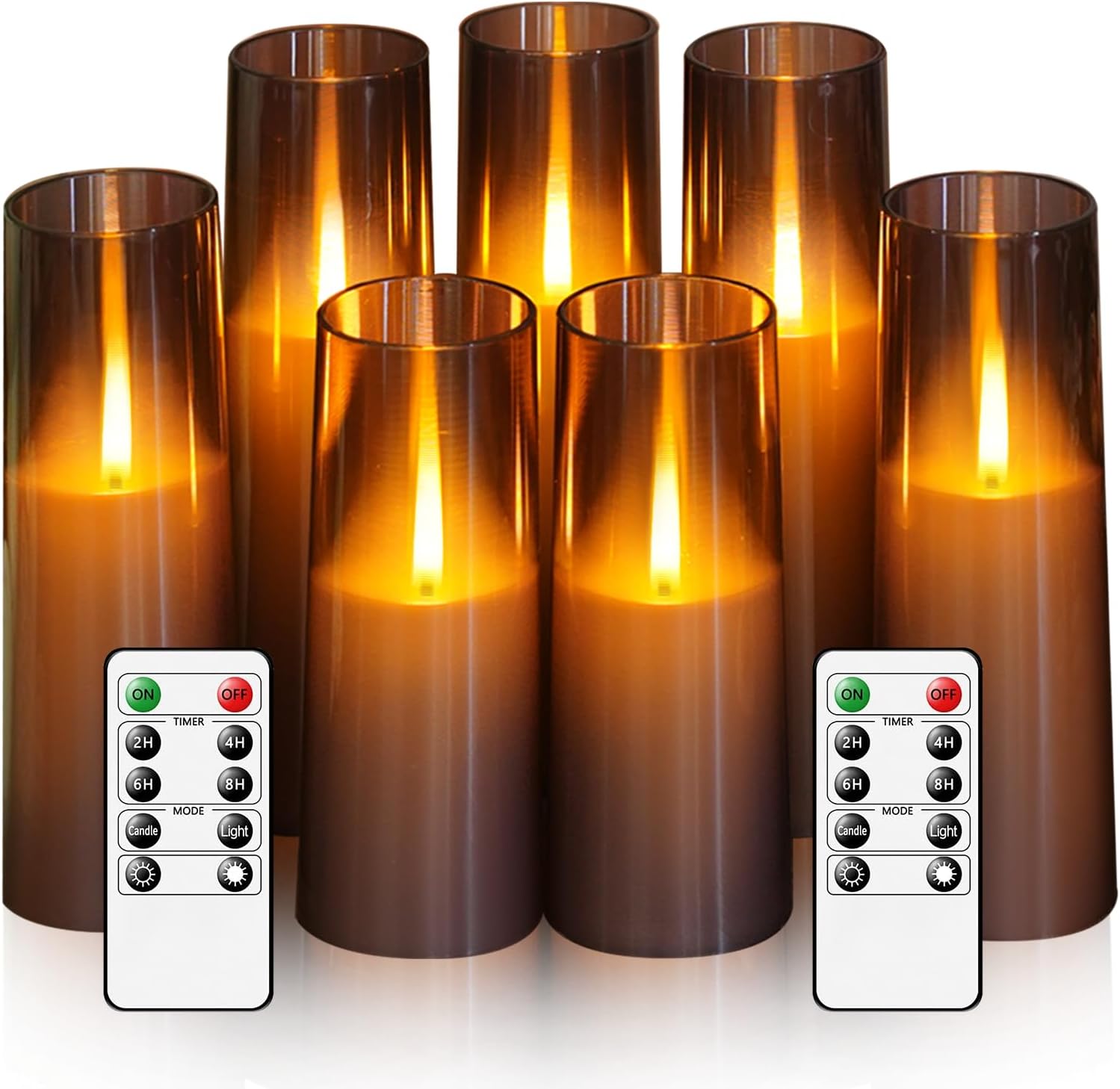 Detalle de Kakoya Flameless LED Candles, 7-Piece Set