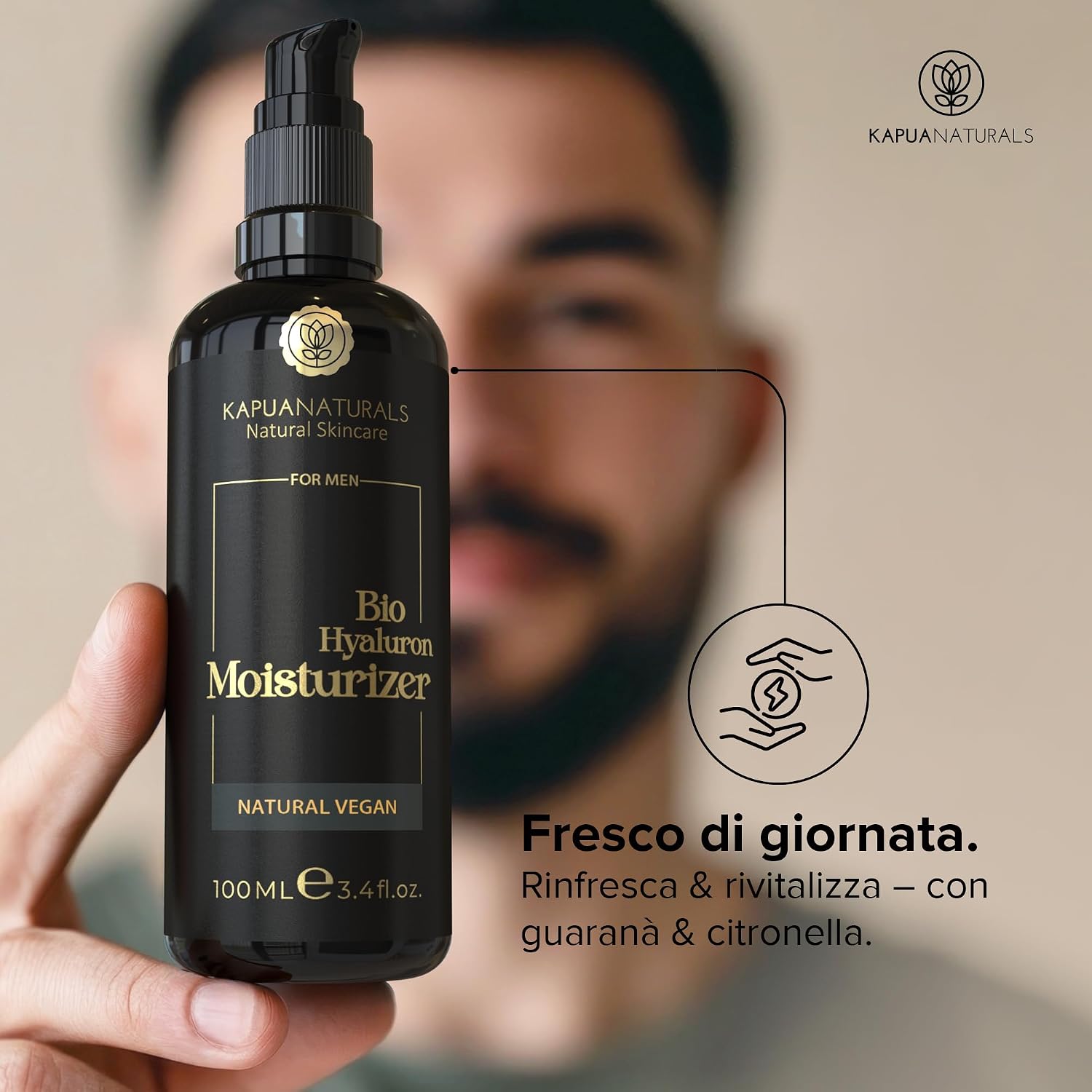 Thumbnail 3 de Crema Viso Uomo 100 ml Anti‑Age con Guaranà