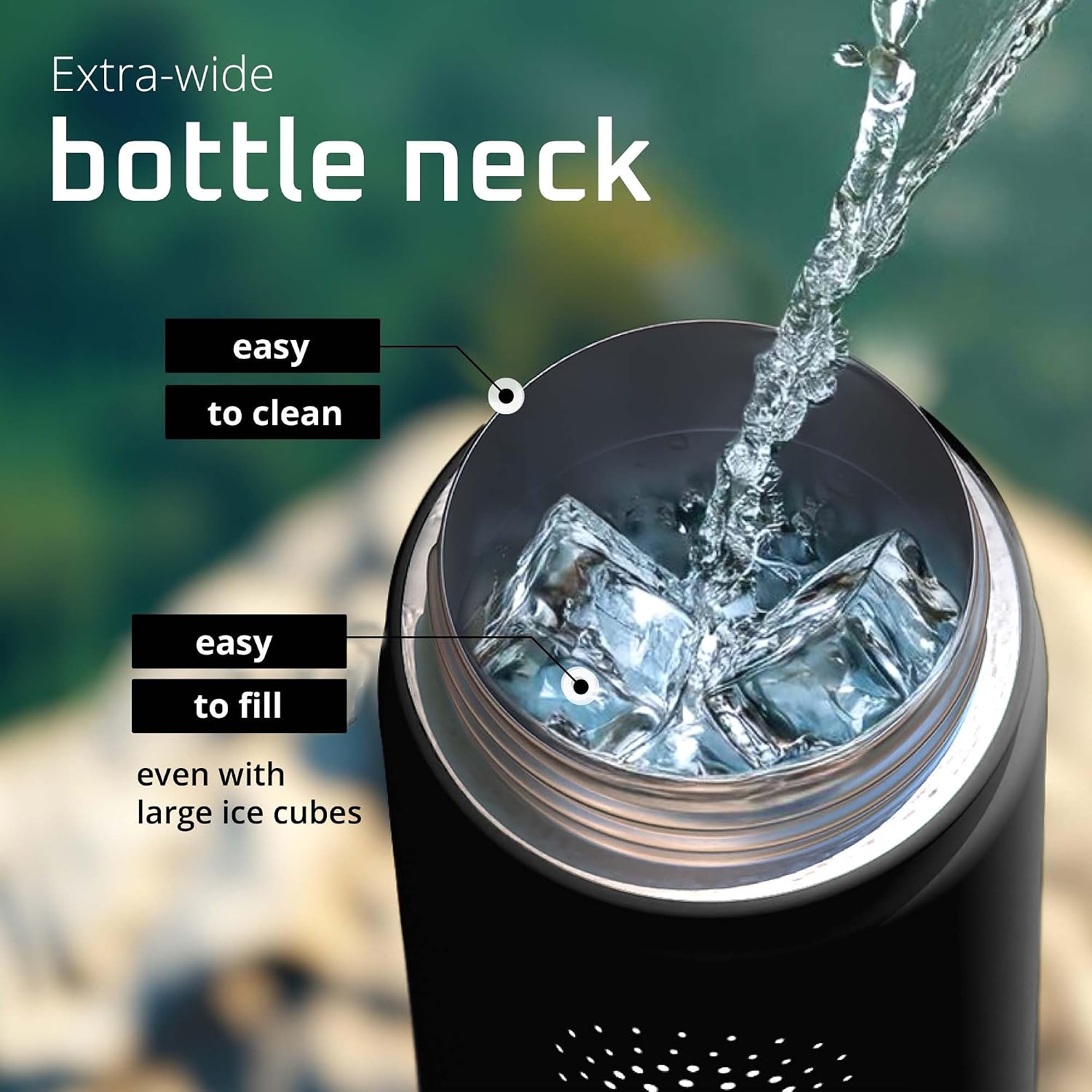 Thumbnail 4 de ACTIVE FLASK stainless steel water bottle with straw and 3 leak-proof lids