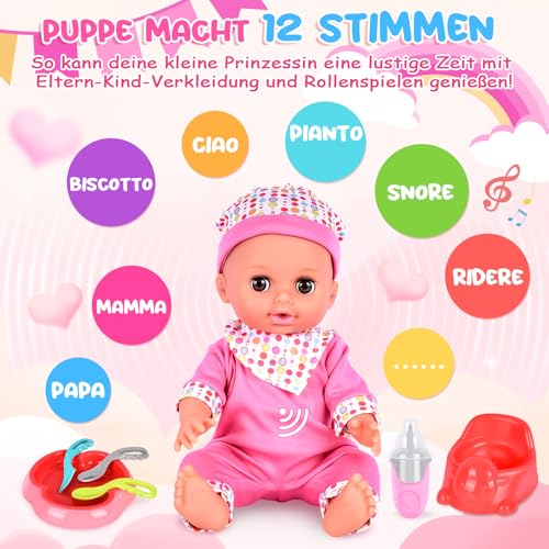Detalle 2 de Aragallant Muñecas Bebé, 25 Piezas, Accesorios y Ropa👶