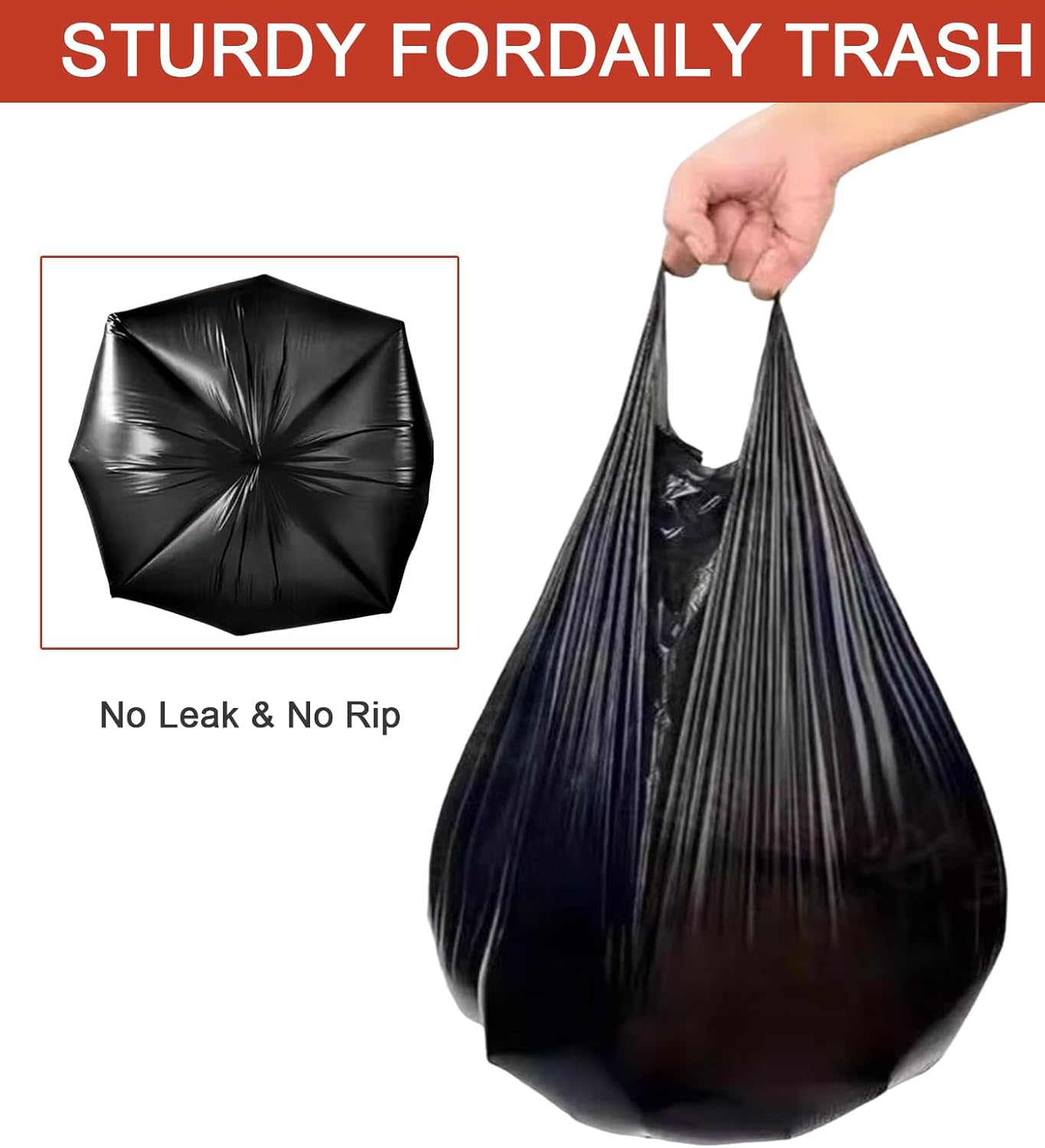 Thumbnail 2 de RULDGEE 25L Bin Liners with Tie Handles 60 Count