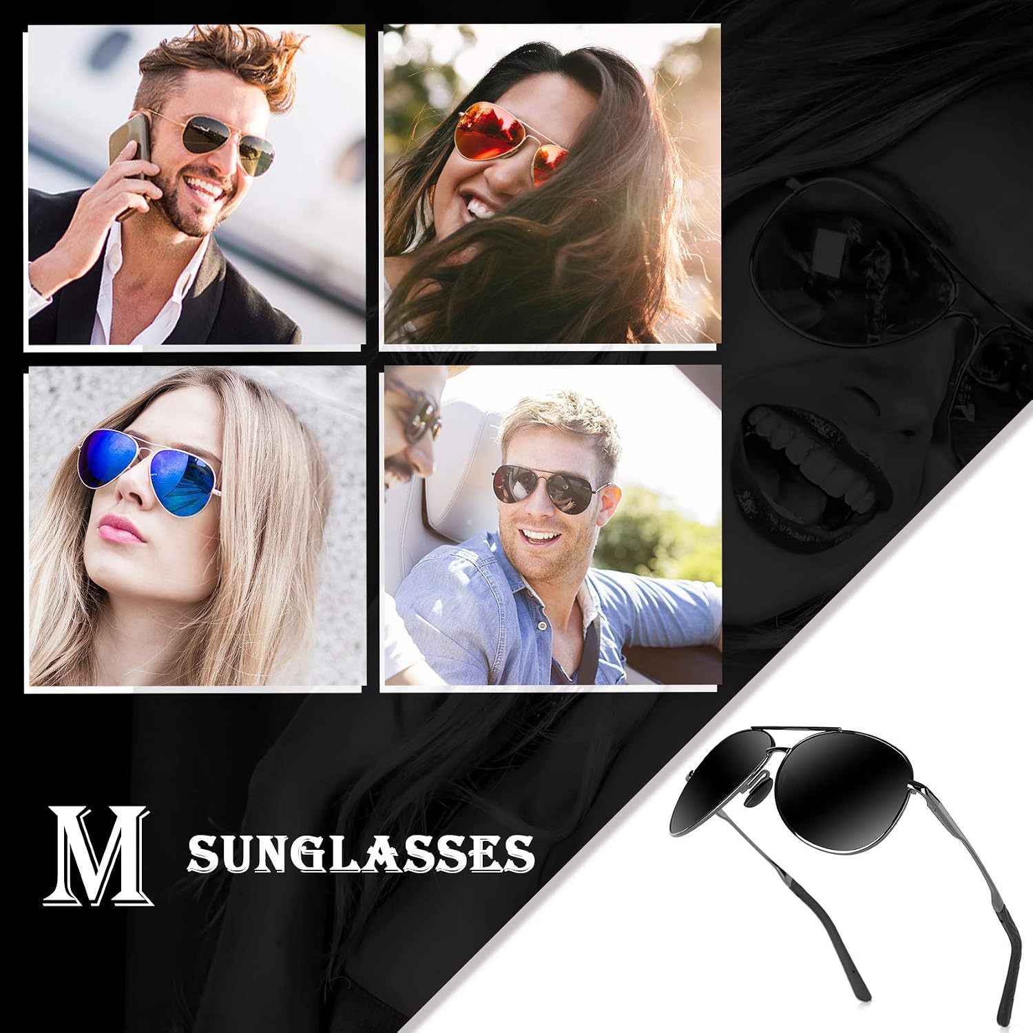 Detalle de MXNXEU Fahrerbrille mit UV400 Polarisation