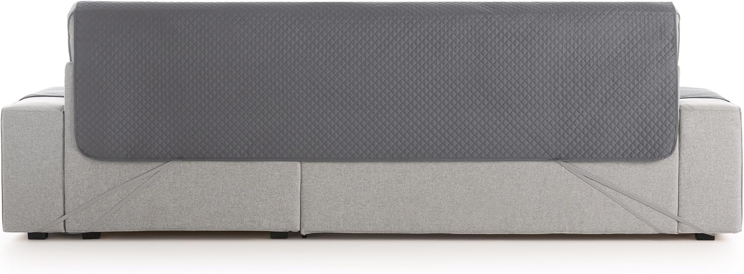 Thumbnail 4 de textil-home Funda Chaise Adele 200 cm Gris