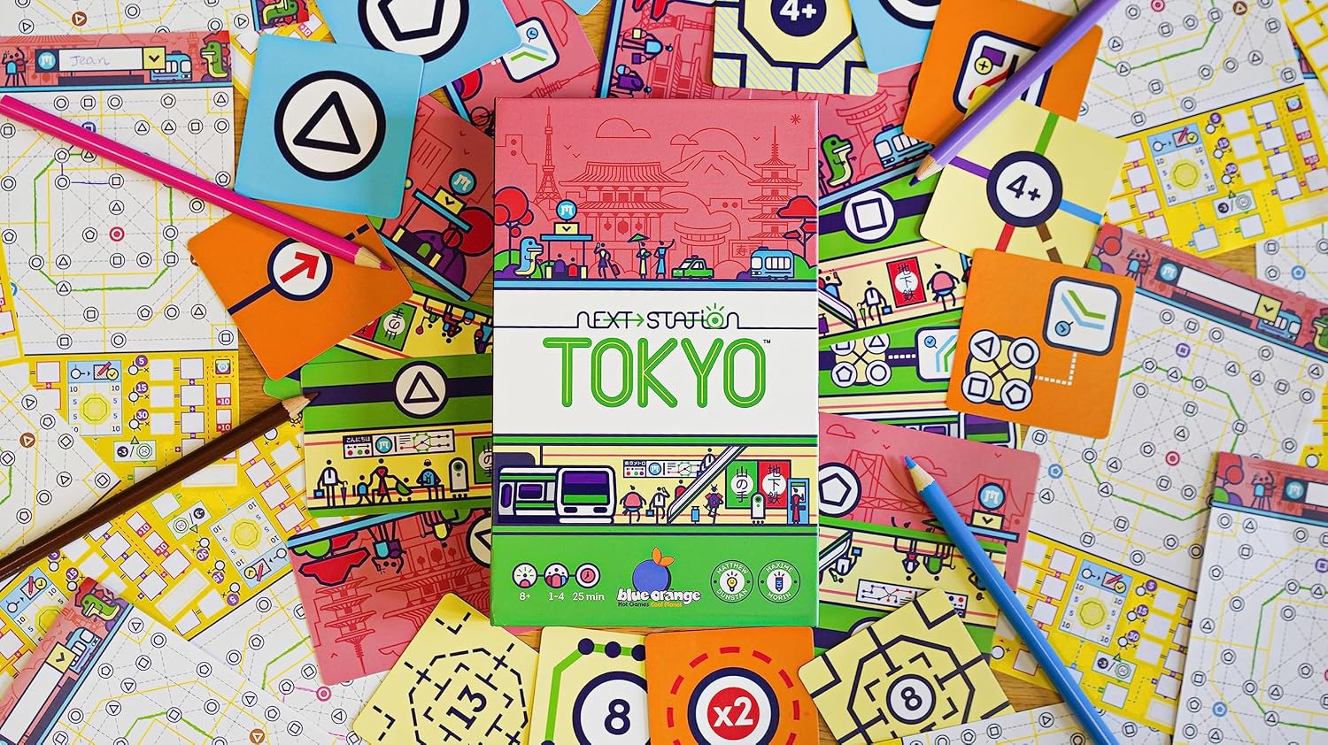 Thumbnail 6 de Blue Orange Next Station: Tokyo Board Game for 1–4 Players, Ages 8+