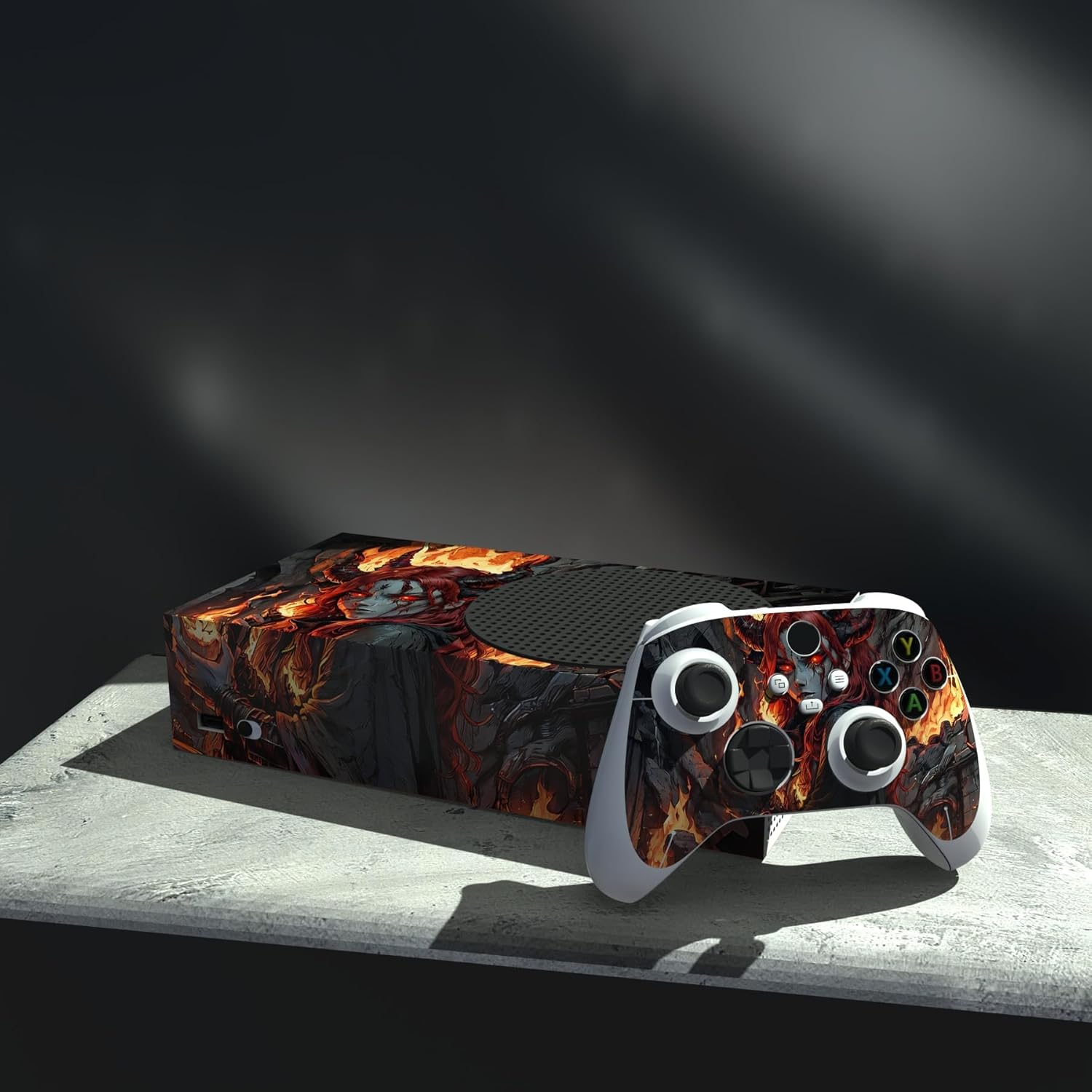 Thumbnail 3 de playvital Custom Vinyl Skins for Xbox Series S (Flame Envoy) console & controller decals