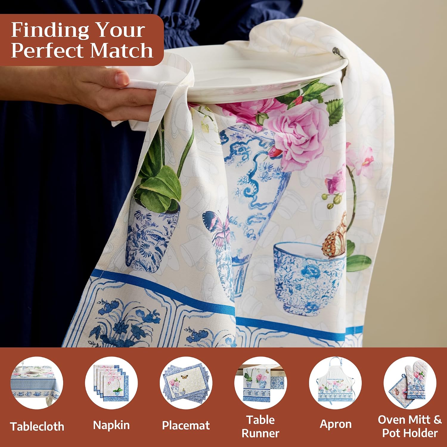 Thumbnail 3 de Maison d' Hermine Kitchen Towels 27.5" cotton set of 3