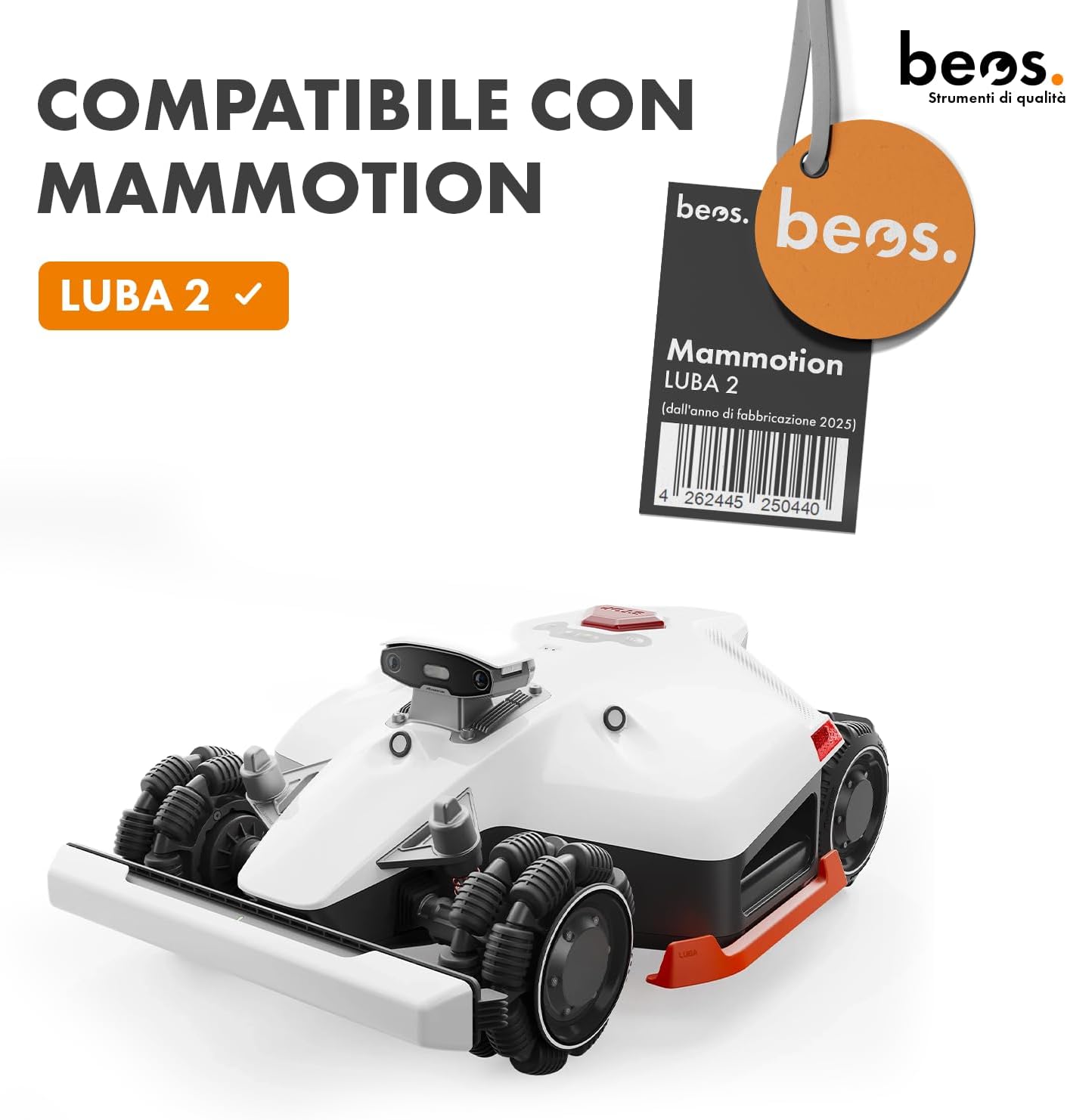Thumbnail 1 de BEOS Dischi di taglio per robot tosaerba Premium compatibili con Mammotion LUBA2 AWD (dal 2025 in poi) – 2 piatti per 8 lame, Ø 173 mm