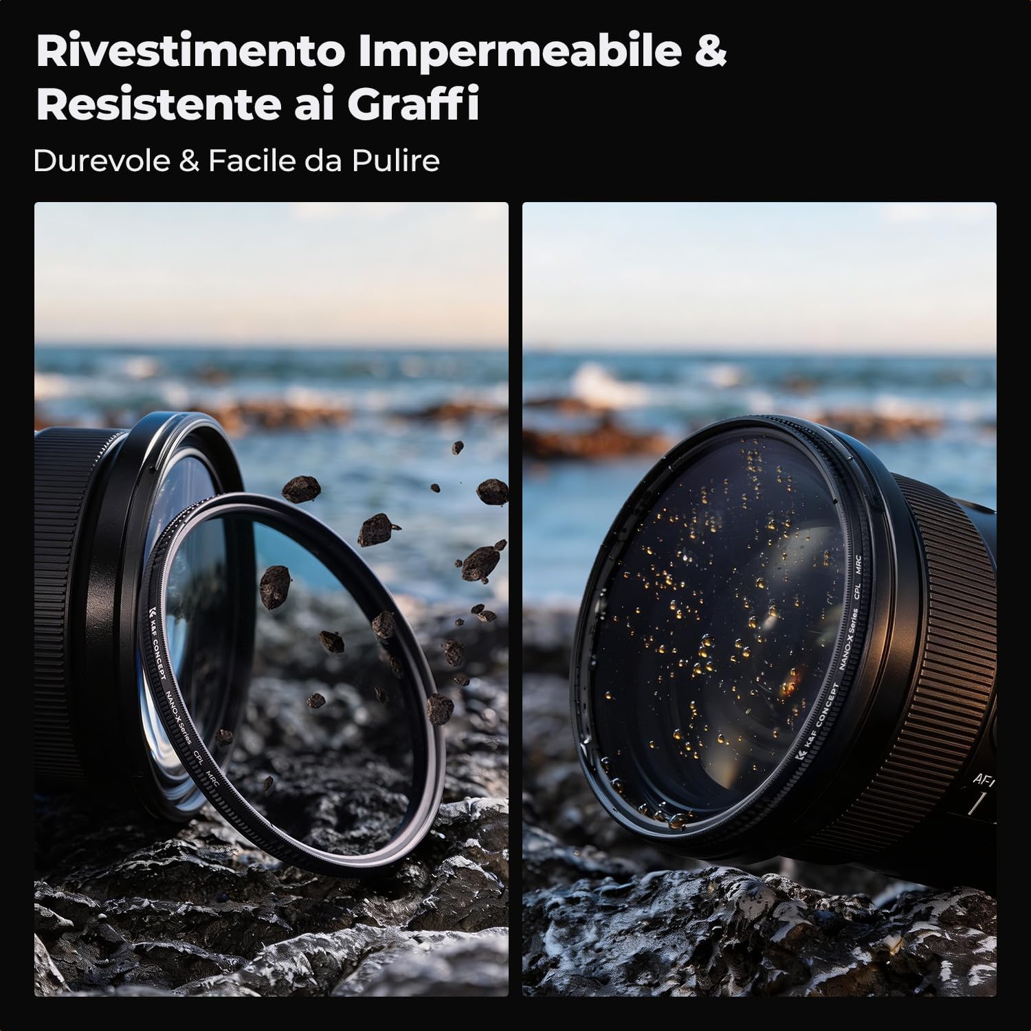 Thumbnail 5 de K&F CONCEPT Nano-X Filtro Polarizzatore Circolare 72mm CPL