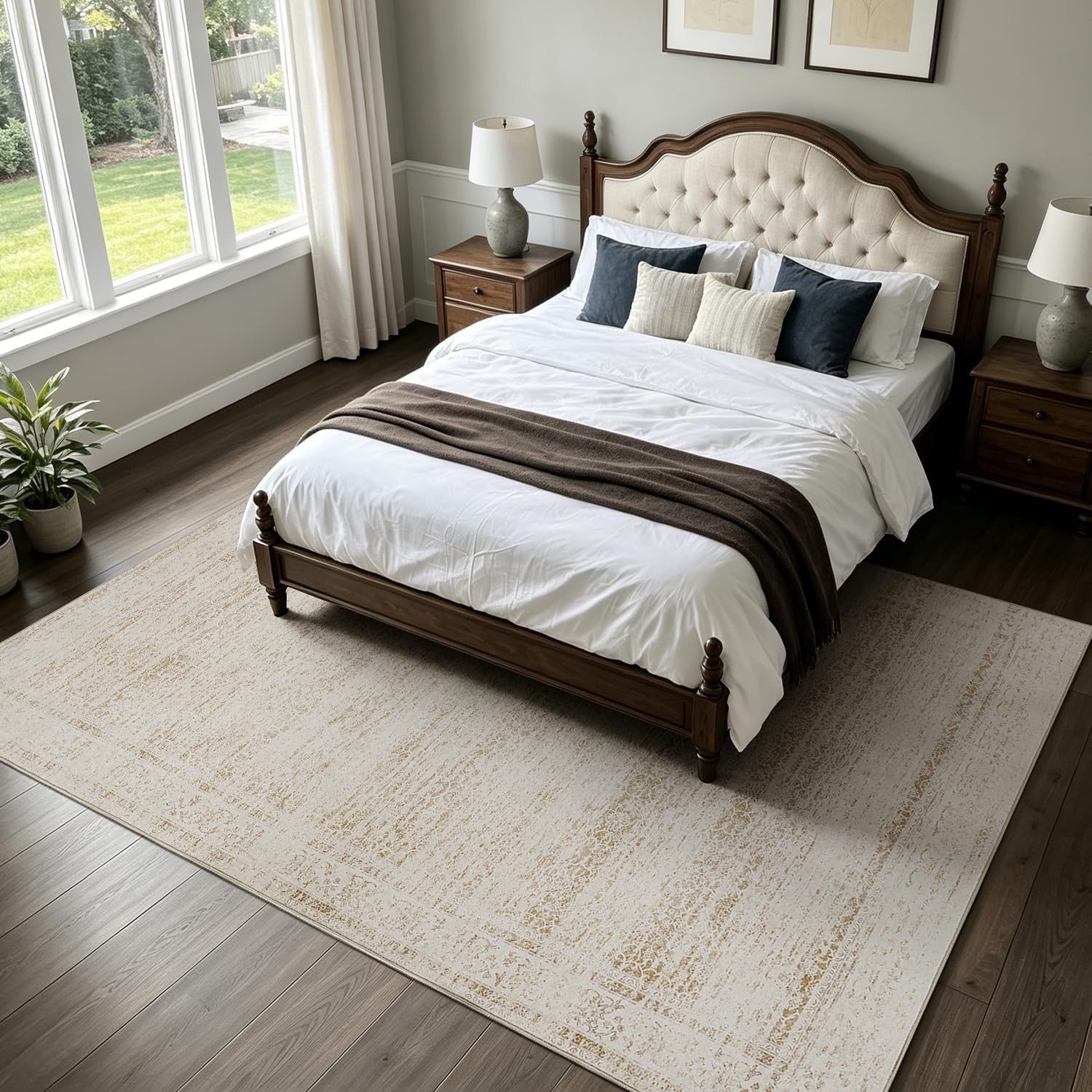 Thumbnail 6 de BGASZ 8x10 Washable Area Rug – Non-Slip, Soft Short-Pile with Stain Resistance