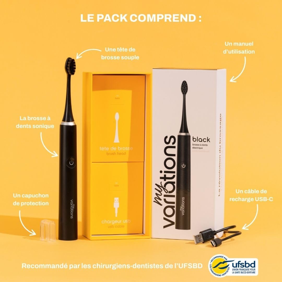 Thumbnail 3 de My Variations® Brosse à Dents Électrique – Sonique, 30 jours d’autonomie, 5 modes, USB-C