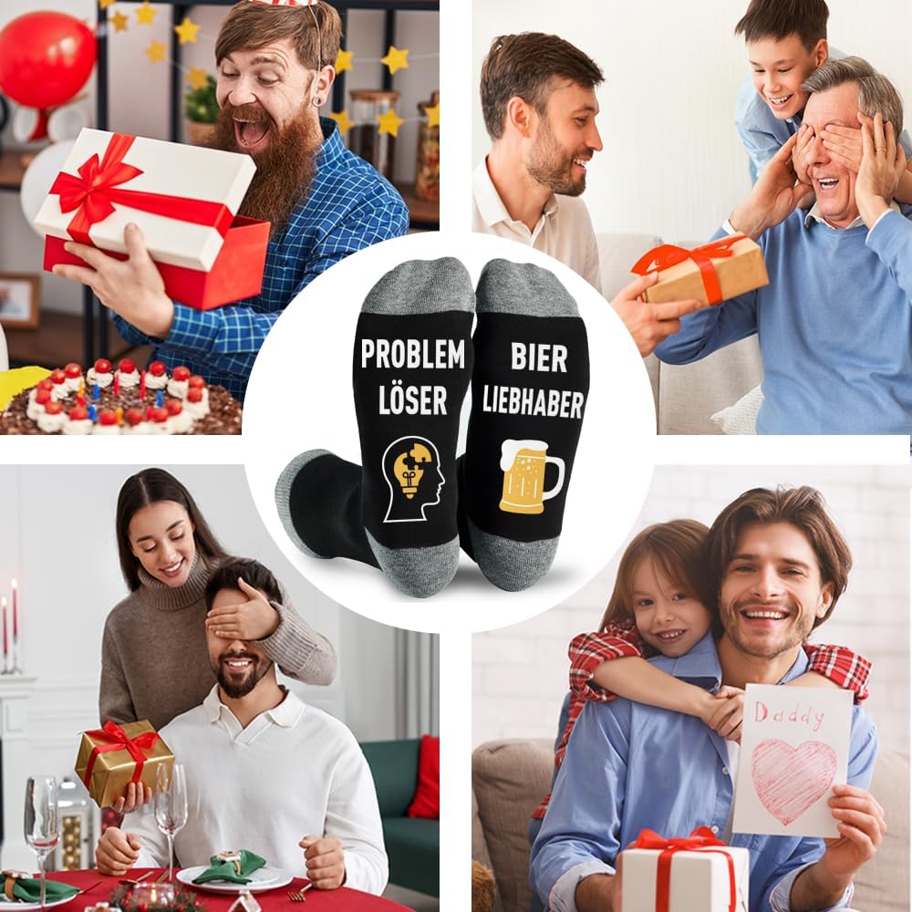 Thumbnail 5 de FLYWIND Lustige Socken – Vatertagsgeschenk für Papa, Opa und Herren, Einheitsgröße 43–46