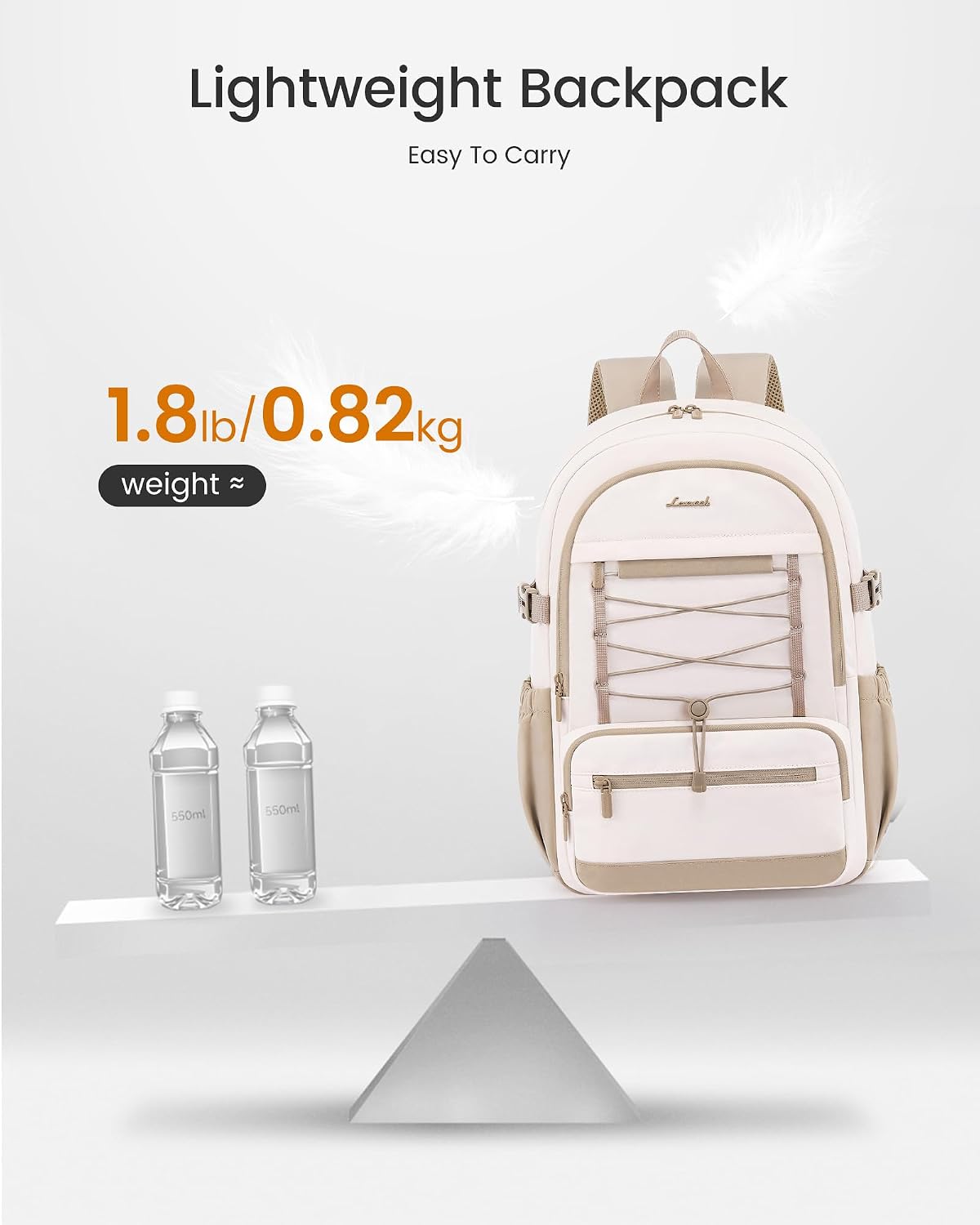 Detalle 1 de LOVEVOOK Rucksack Damen Laptop 17,3 Zoll