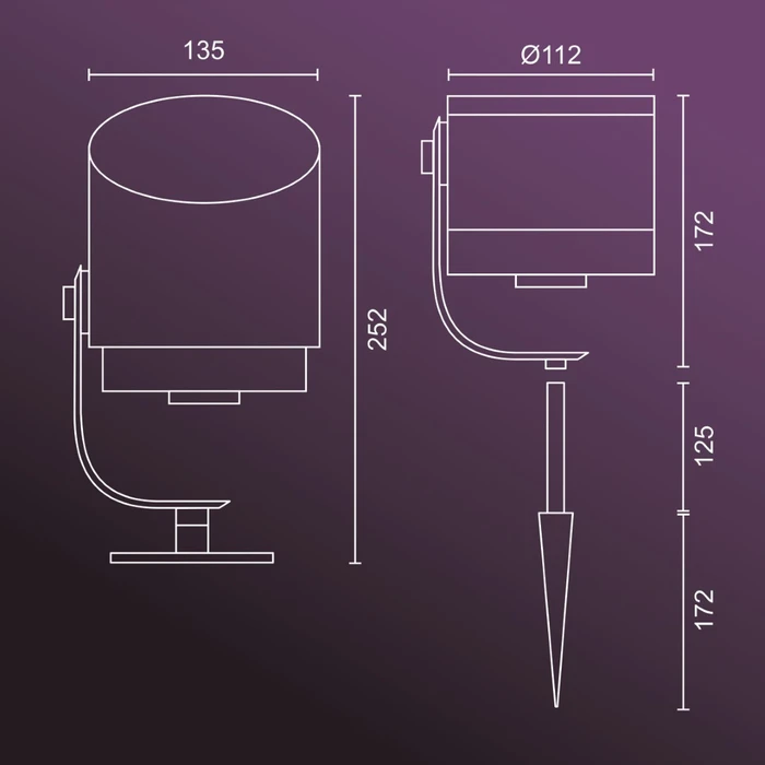 Thumbnail 2 de Philips Hue Lily XL Spießstrahler Doppelpack