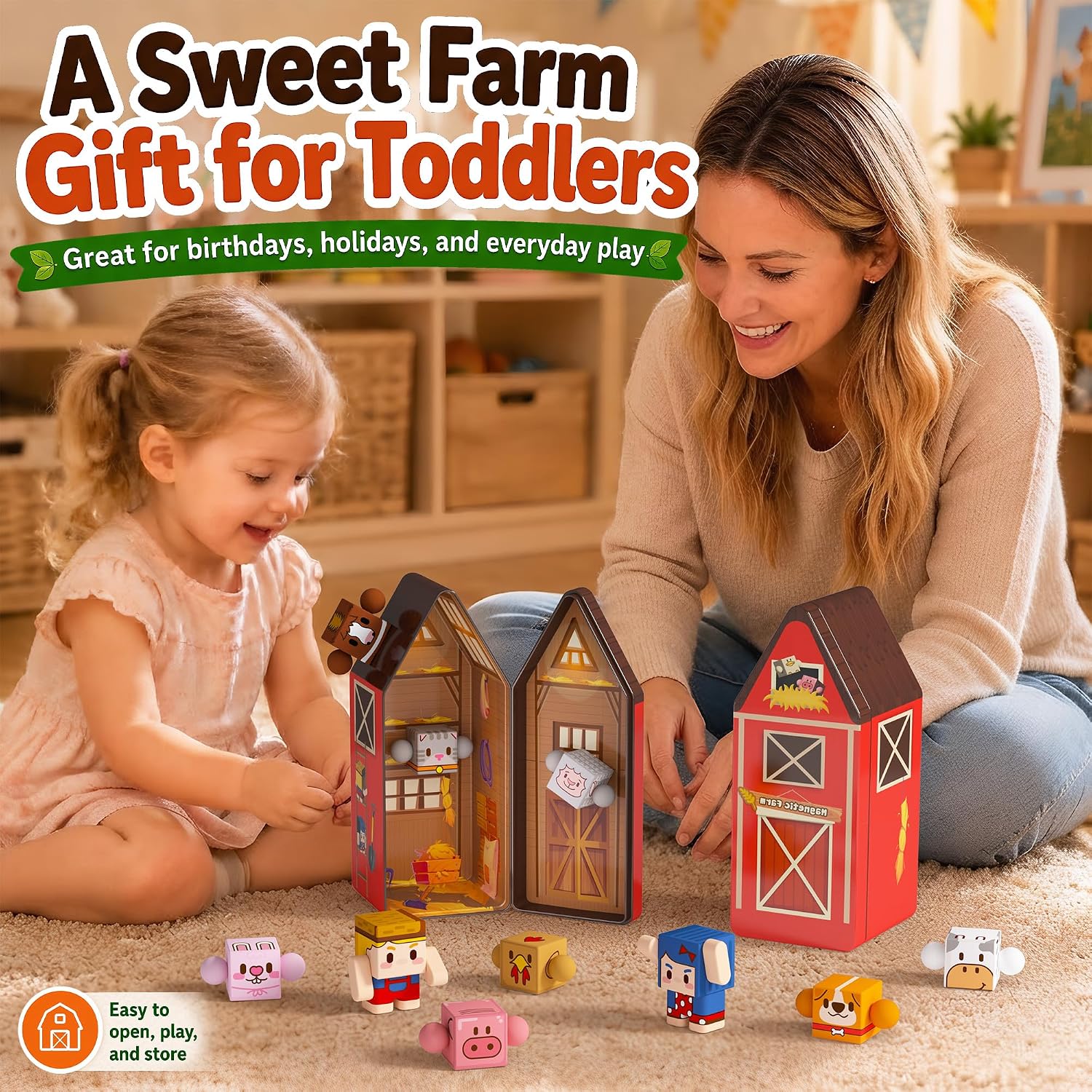 Detalle de GobiDex Magnetic Farm Figures Set in a Portable Tin