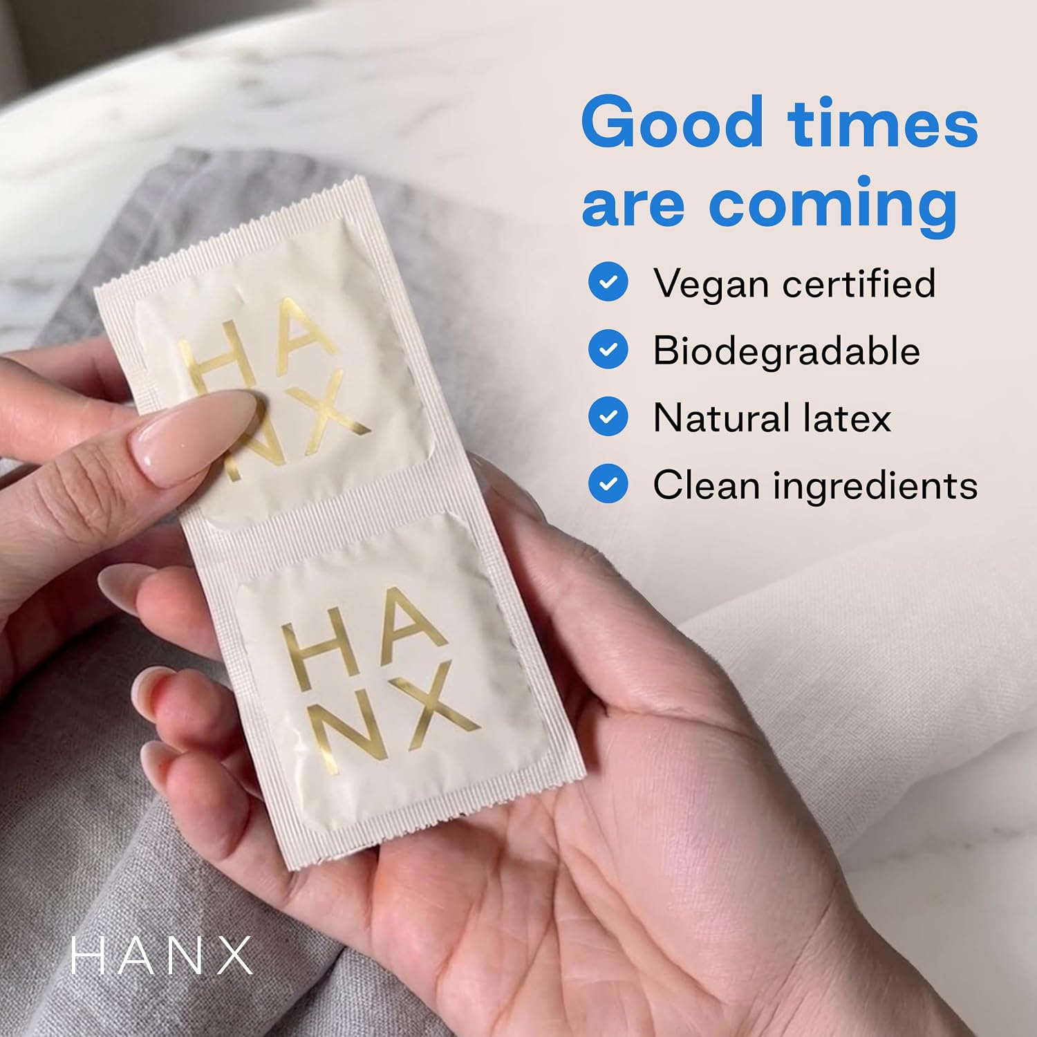 Thumbnail 6 de HANX Super Ultra-Thin Condoms 10 Pack (Standard) – Second Skin Feel, Vegan & Doctor-Approved