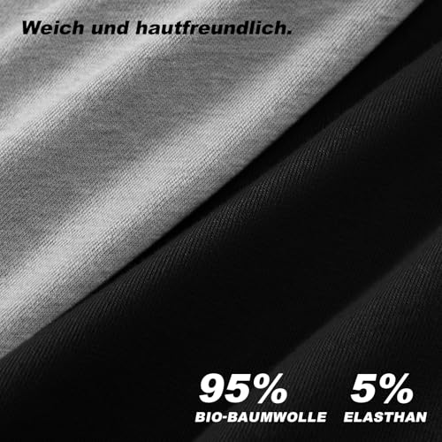 Detalle 2 de QINCAO Boxershorts Herren 6er Pack – Ohne Logo, Baumwolle, komfortabler Sitz