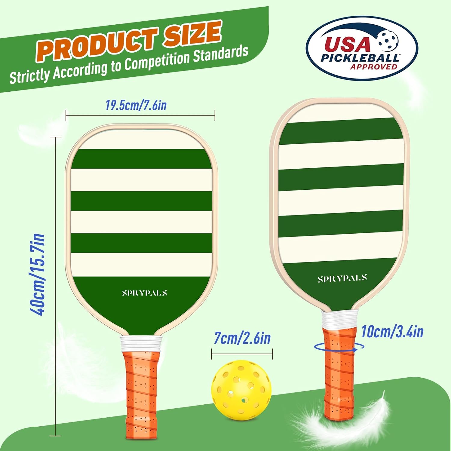 Thumbnail 4 de Pickleball Paddles 9-Ply Basswood Set