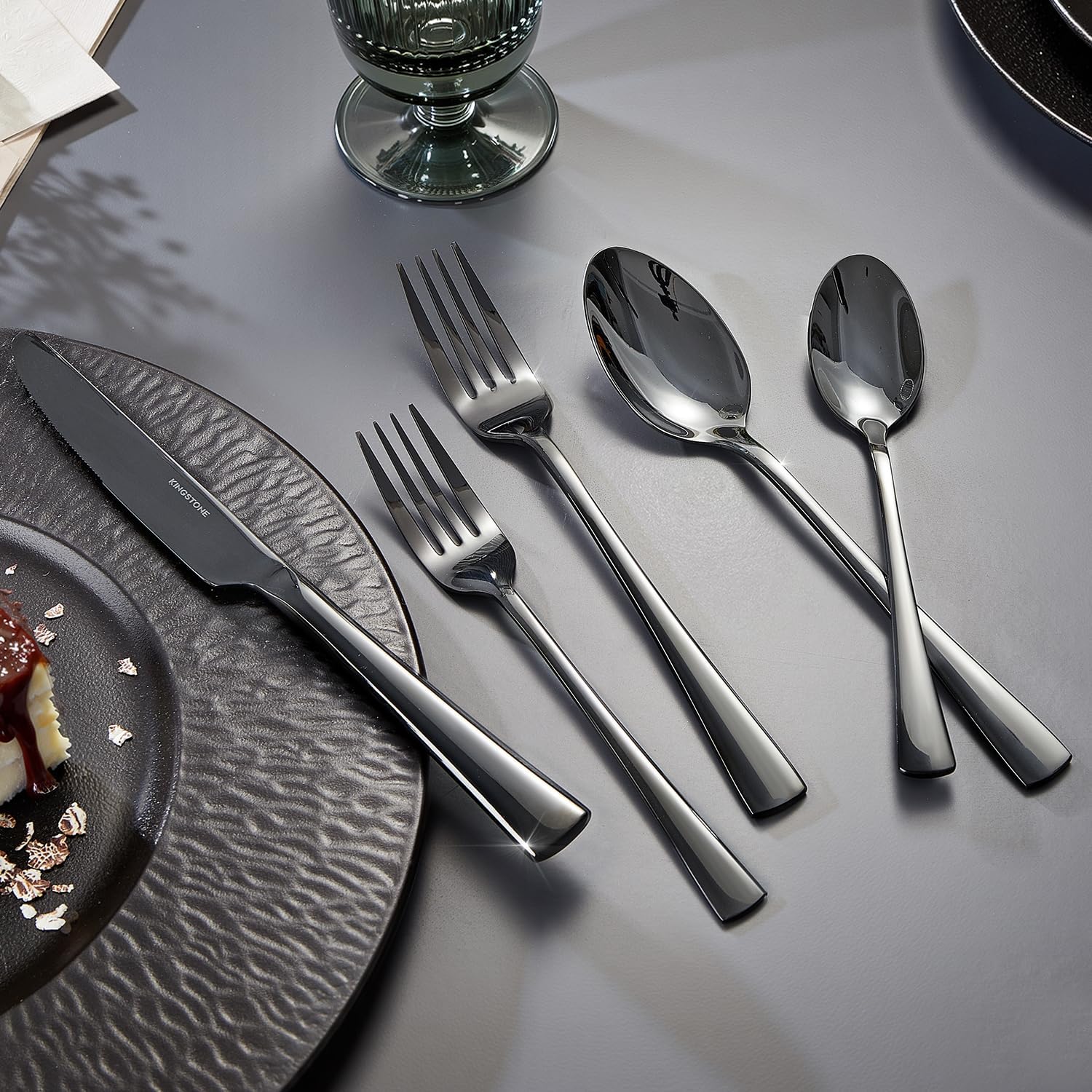 Thumbnail 3 de Kingstone 40-Piece 18/10 Stainless Flatware Set