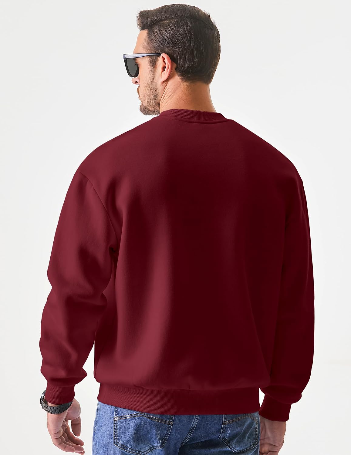 Detalle de JMIERR Sweatshirt Herren Rundhals Hoodie