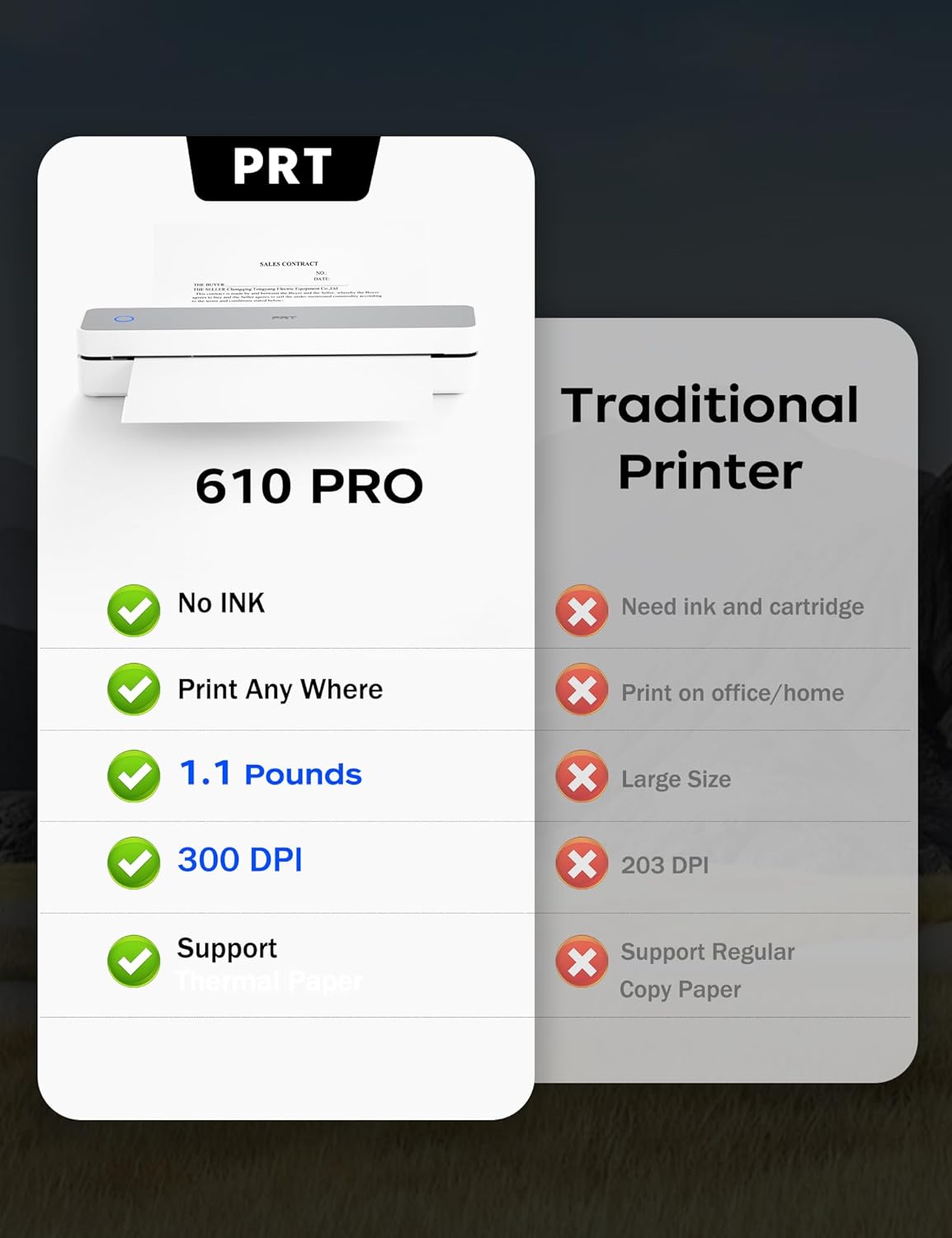 Thumbnail 5 de PRT MT610 Pro Portable Thermal Printer 2000mAh