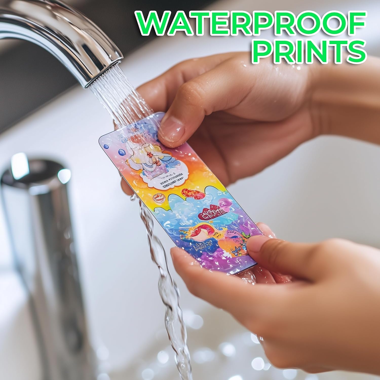 Detalle de Evergreen Goods 100 Sheets A4 Waterproof Self-Adhesive Glossy White Vinyl Sticker Paper