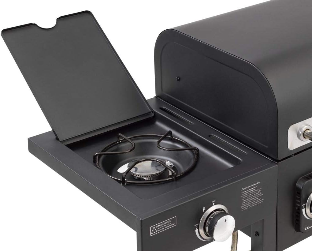 Thumbnail 5 de CosmoGrill Hybrid 4 Burner Barbecue DUO Dual Fuel BBQ – Gas & Charcoal Combination