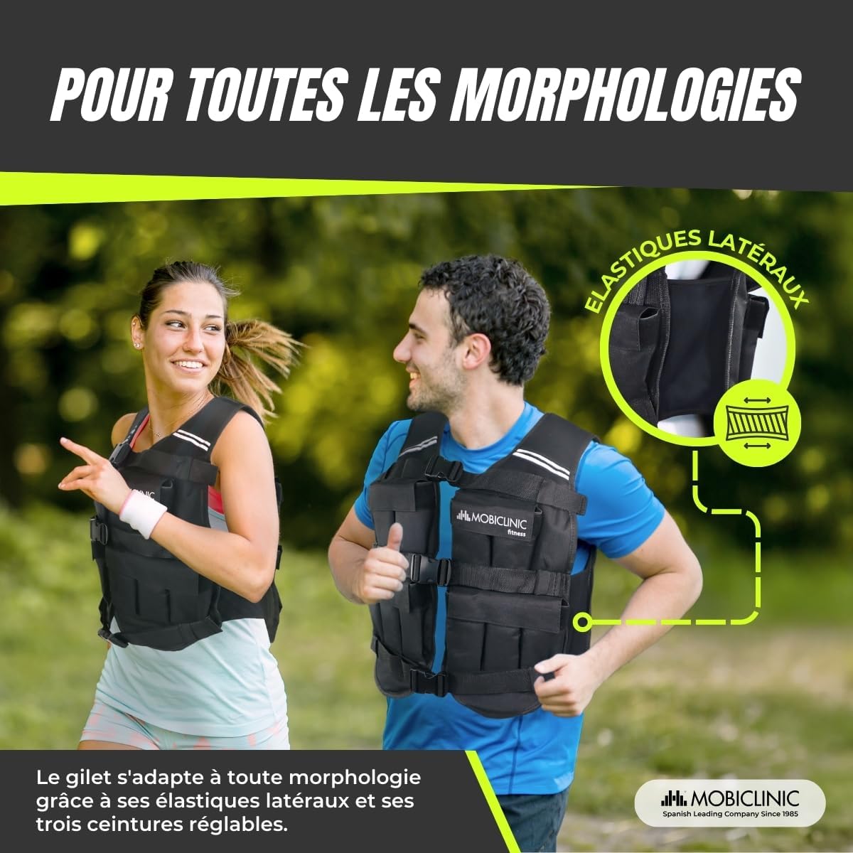 Thumbnail 6 de Mobiclinic® Gilet Lesté Iron10 10/20 kg – Gilet de Poids réglable, Oxford 600D